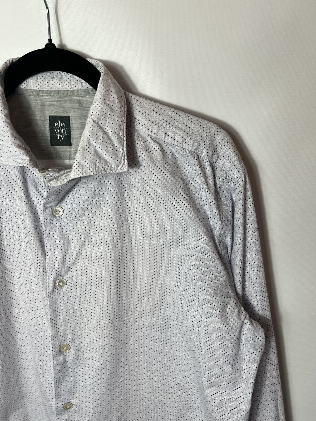 Eleventy Vintage luxury designer Eleventy Button Up Shirt Sz 42/16.5 Size US L / EU 52-54 / 3 - 4 Thumbnail