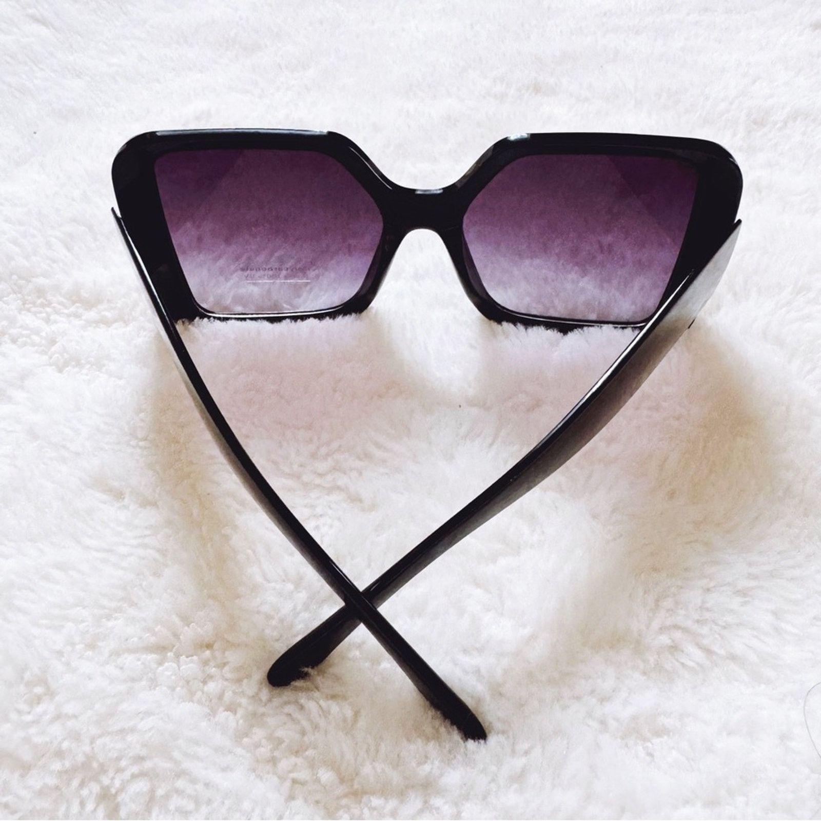Other Junia Black Oversized Sunglasses Size ONE SIZE - 9 Thumbnail