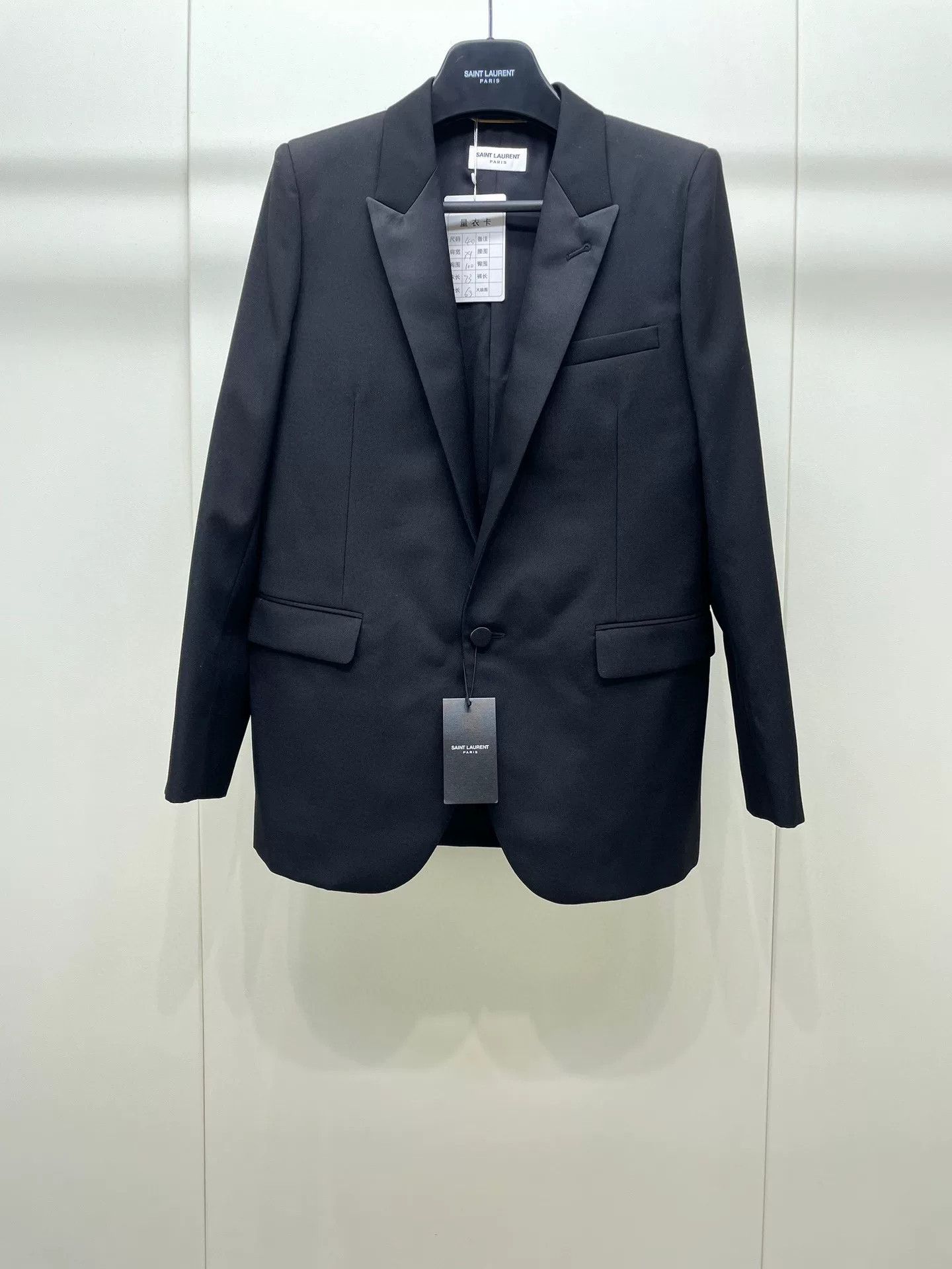 Saint Laurent Paris Saint Laurent Black Blazer Size US XXS / EU 40 - 1 Thumbnail