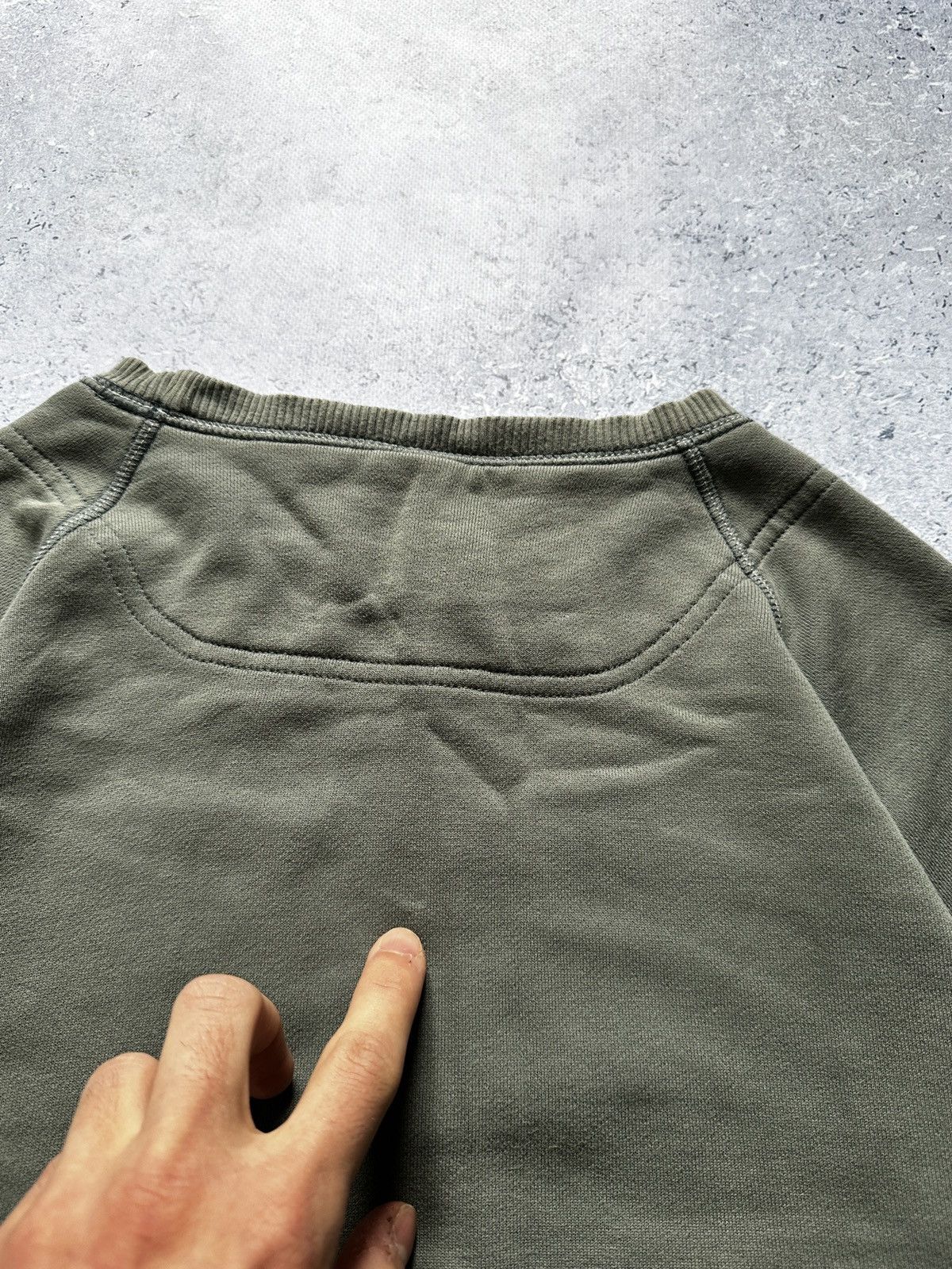 Diesel × Vintage Vintage Diesel Reversed Logo Sweatshirt Olive Spellout Faded Size US L / EU 52-54 / 3 - 15 Thumbnail