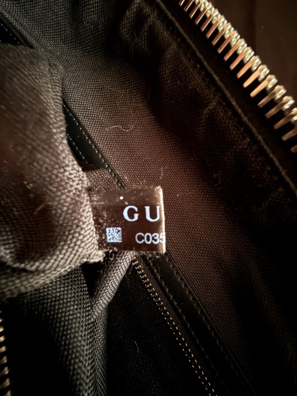 Gucci GUCCI GG Supreme Duffle Bag Black Monogram Weekender Travel Size ONE SIZE - 21 Thumbnail