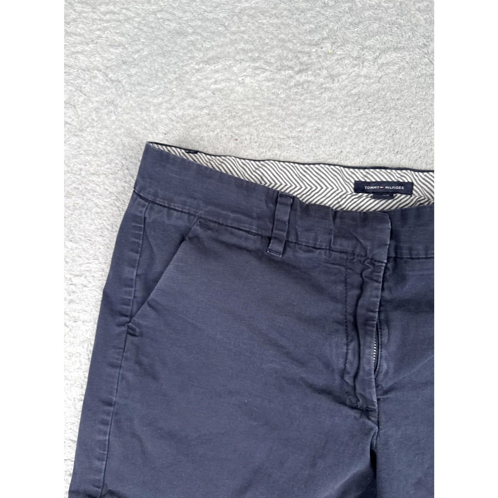 Tommy Hilfiger Tommy Hilfiger Shorts Womens 12 Blue Chino Twill Flat Front Casual Summer 32x7 Size 34" / US 12 / IT 48 - 4 Thumbnail