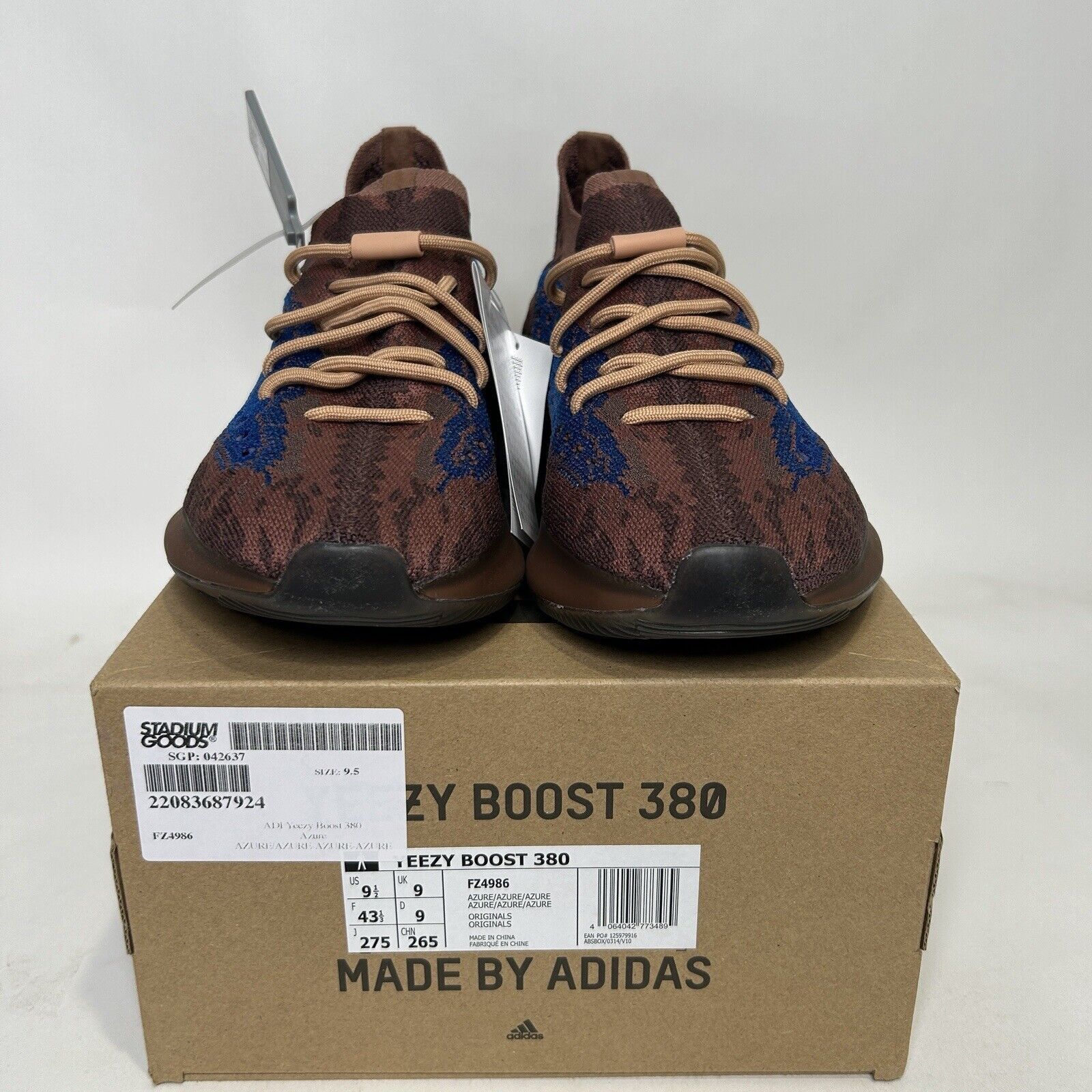 Adidas Adidas Yeezy Boost 380 “Azure” 2024 Size US 9.5 / EU 42-43 - 2 Thumbnail