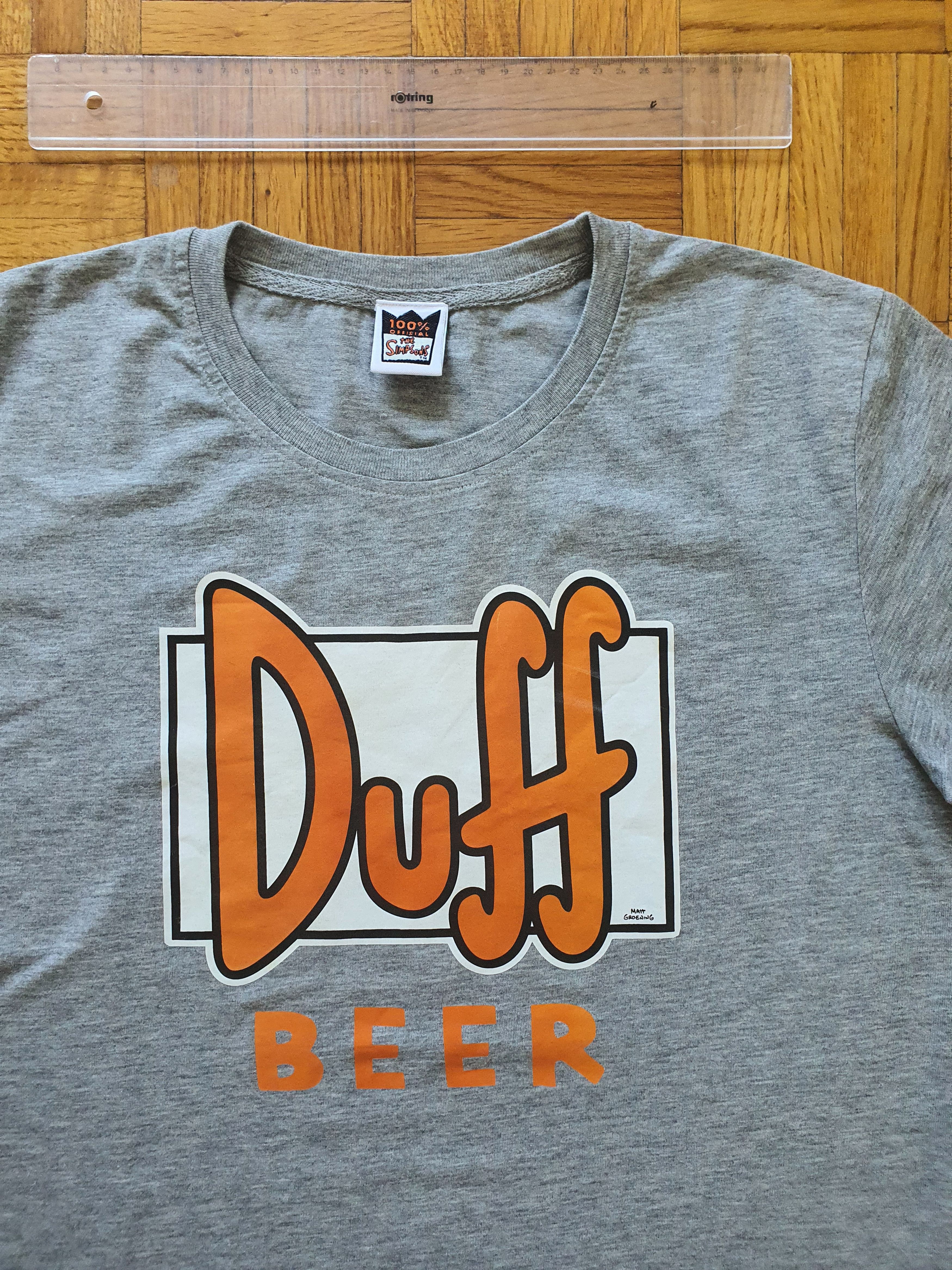 The Simpsons Official Merch T-Shirt - Duff Beer Graphic Size US M / EU 48-50 / 2 - 3 Thumbnail
