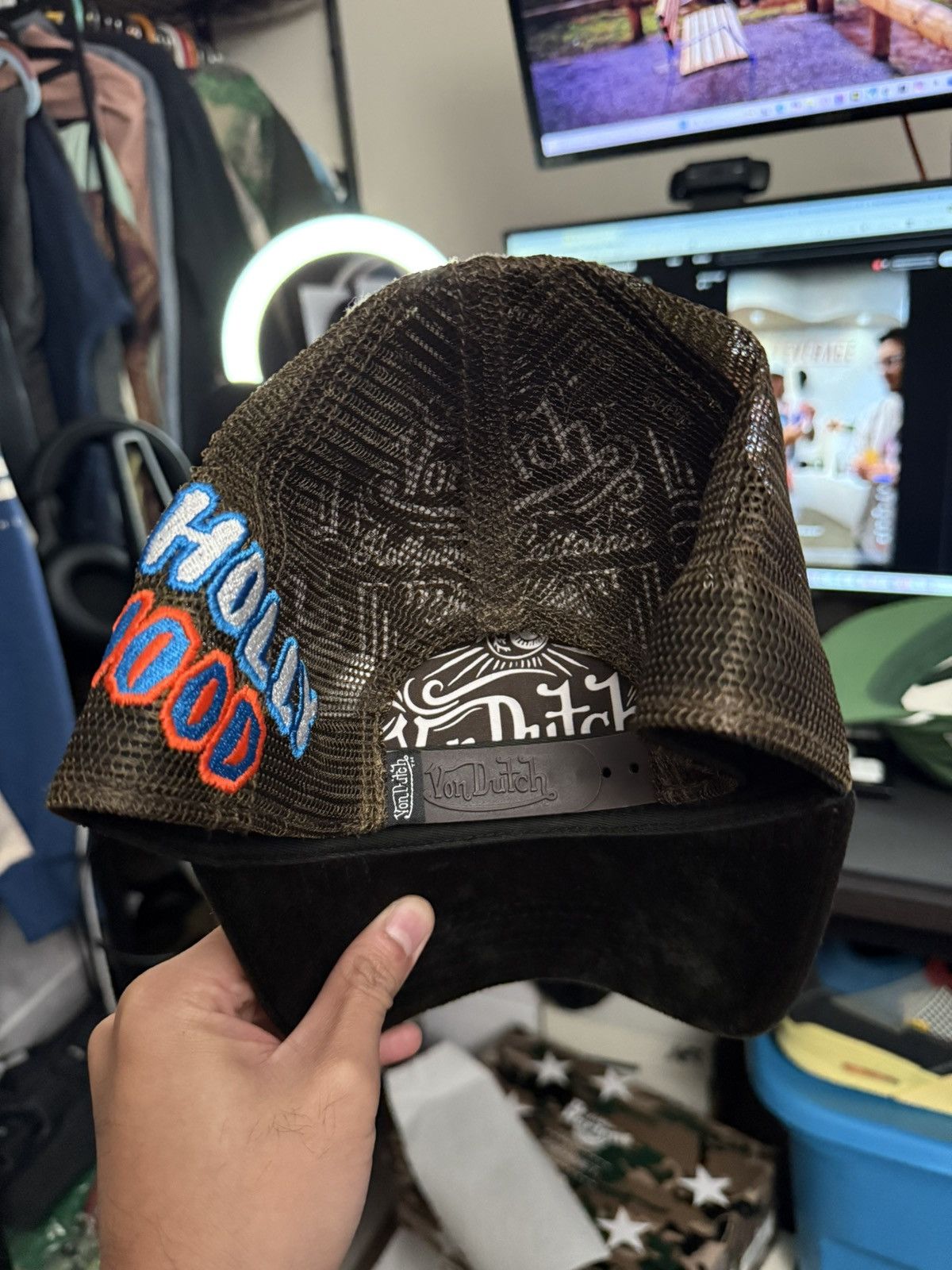 Von Dutch Von Dutch Suede Trucker Hat - O/S Size ONE SIZE - 2 Thumbnail