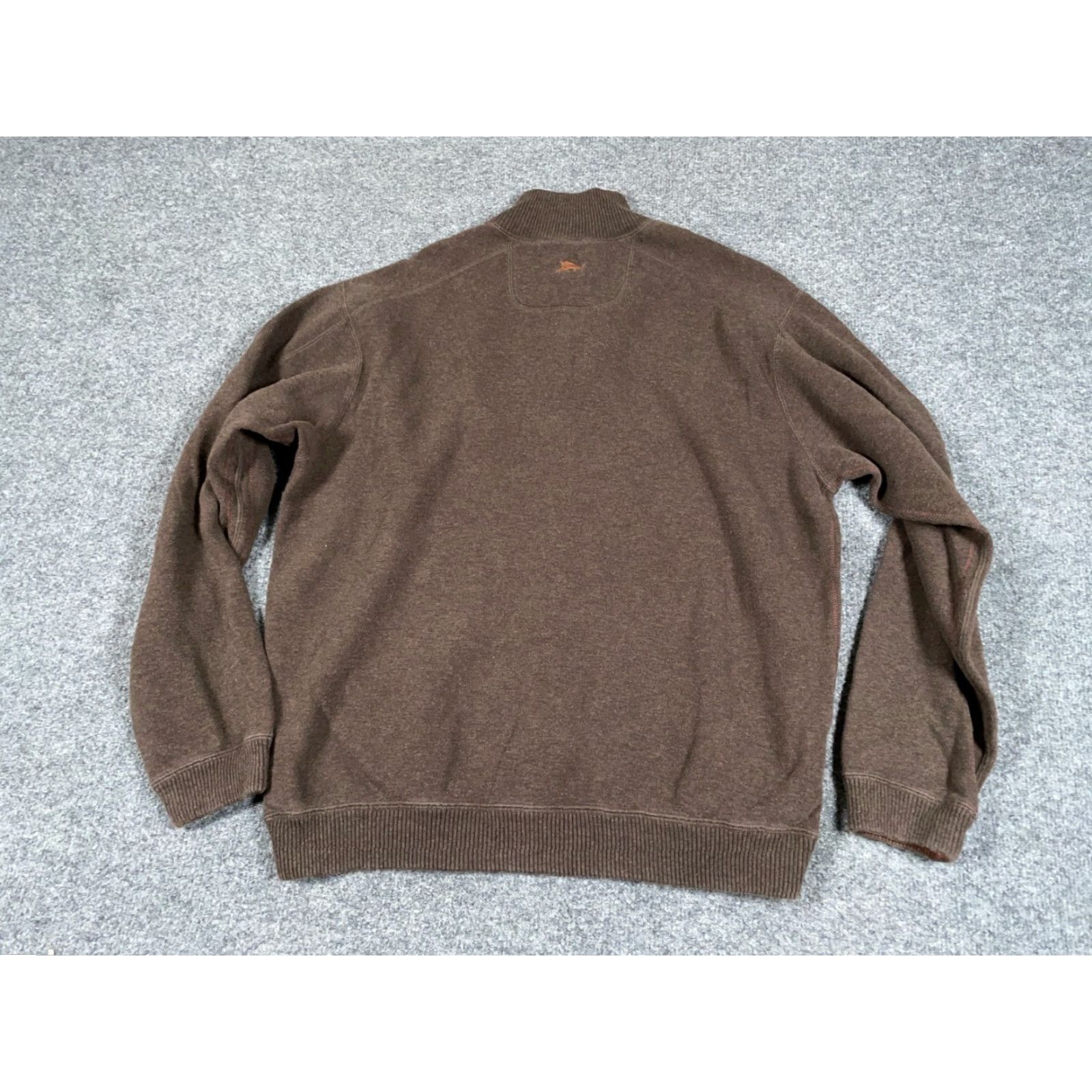 Tommy Bahama TOMMY BAHAMA 1/4-Zip Sweater Adult Large Brown Classic Knit Mens Size US L / EU 52-54 / 3 - 2 Thumbnail