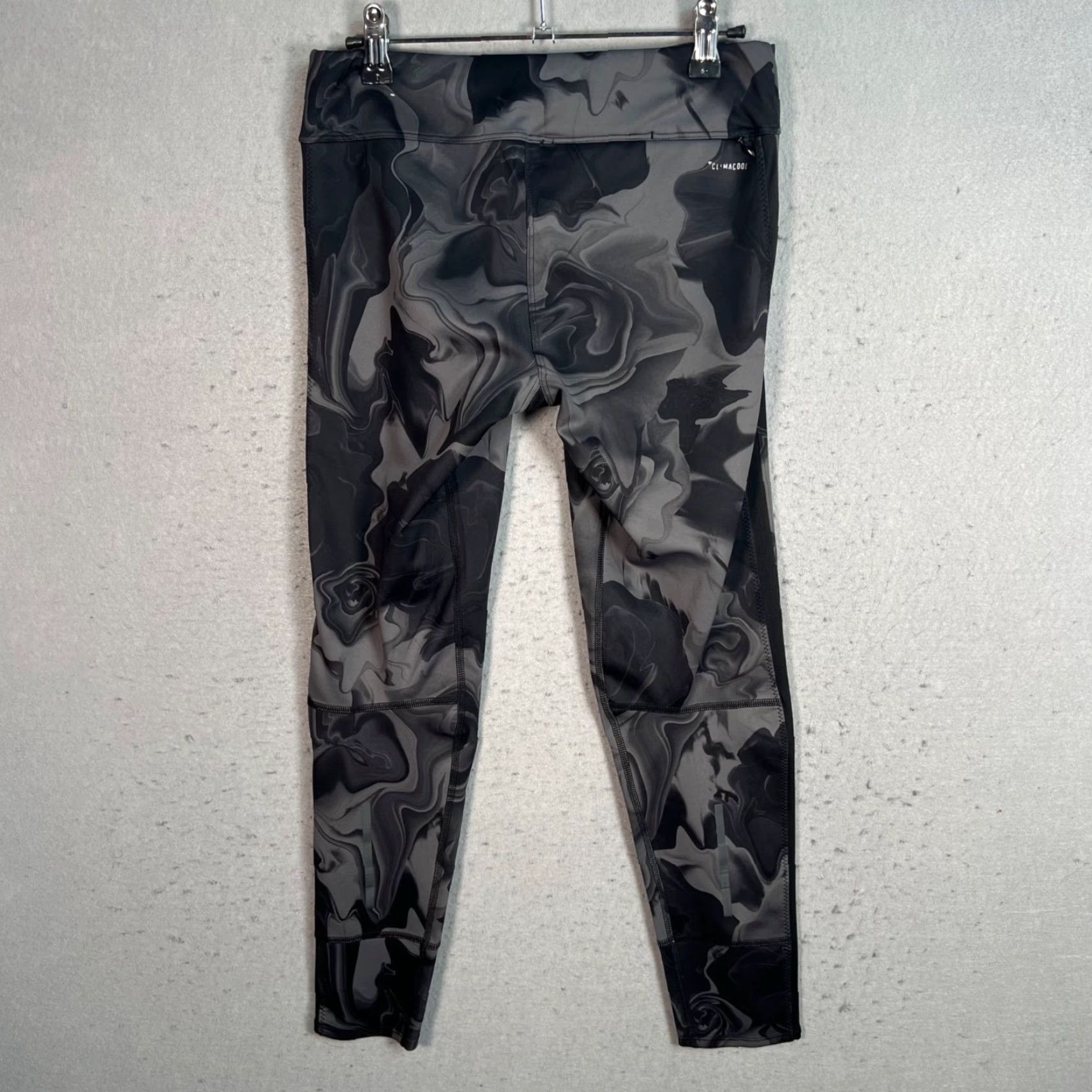 Adidas Adidas Womens ClimaCool Energy Running Leggings Small Gray Abstract Pattern Size 28" / US 6 / IT 42 - 2 Thumbnail
