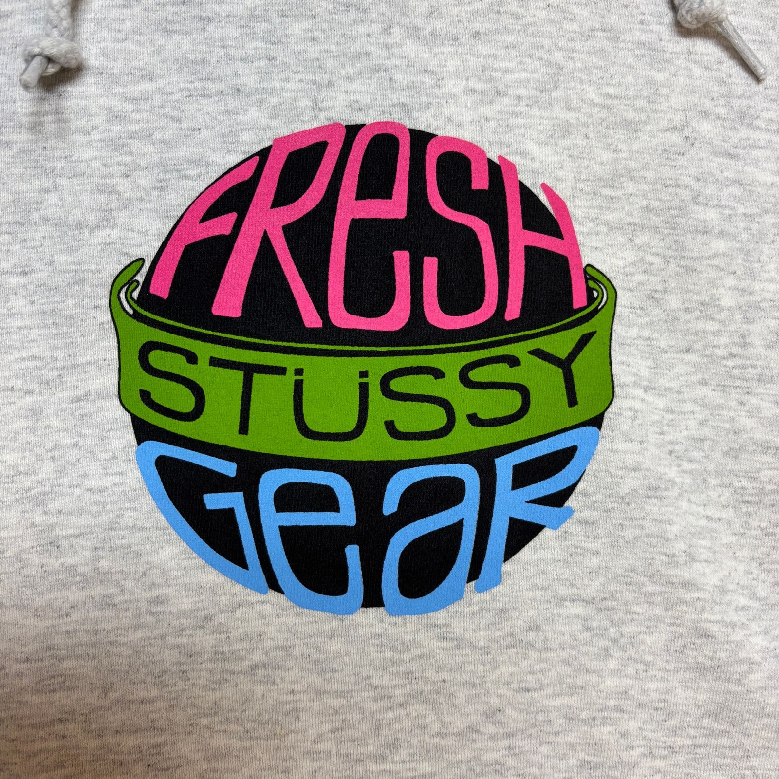 Stussy Stussy Fresh Gear Logo Heather Gray Hoodie Men's Medium Size US M / EU 48-50 / 2 - 3 Thumbnail