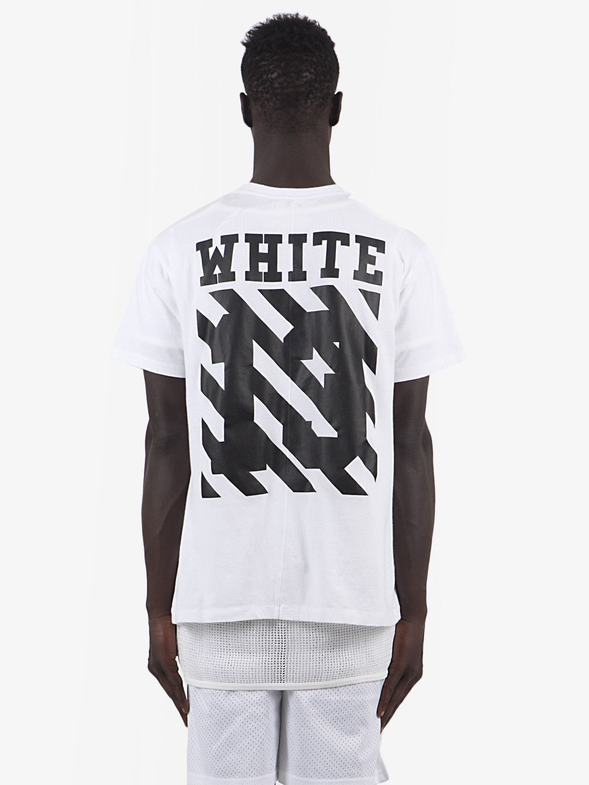 Off-White White Caravaggio 13 Diagonals Oversized T-Shirt Size US XS / EU 42 / 0 - 3 Thumbnail