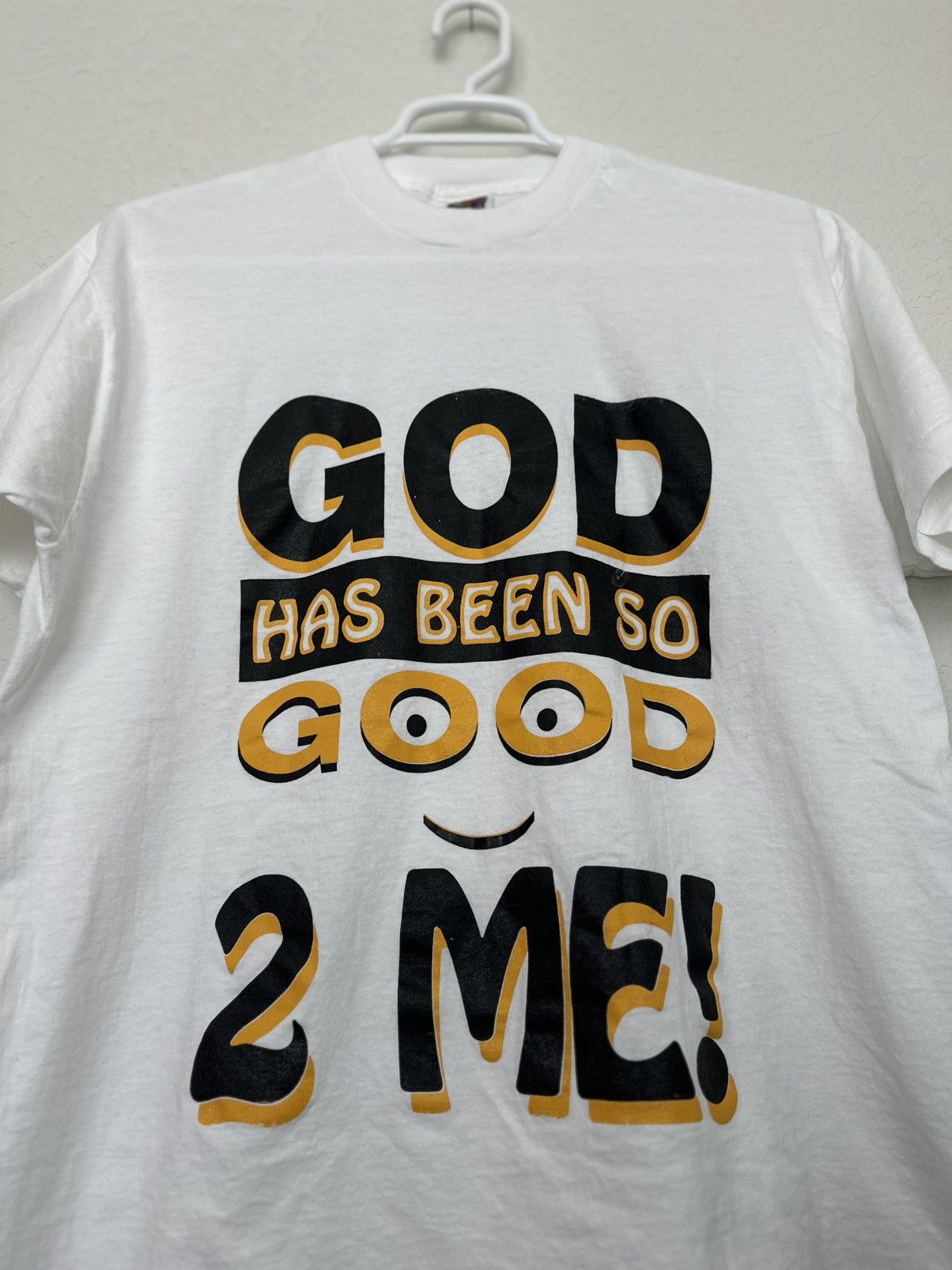 Fruit Of The Loom × Vintage Vintage 90s Lord Jesus God Has Been Good 2 Me Single Stitch Size US XL / EU 56 / 4 - 2 Thumbnail