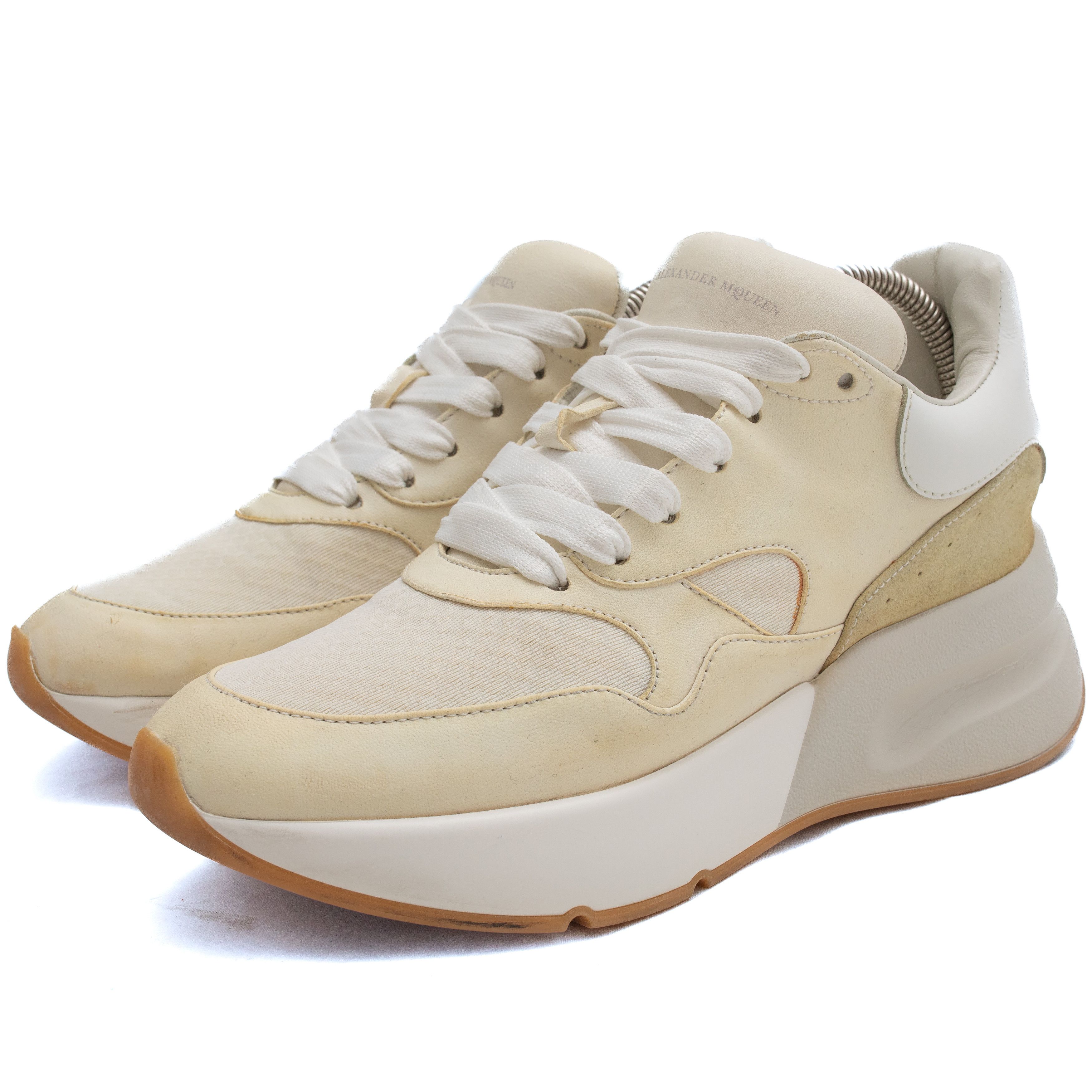 Alexander McQueen ALEXANDER McQEEN Joey Leather Sneakers Size US 8.5 / IT 38.5 - 1 Thumbnail