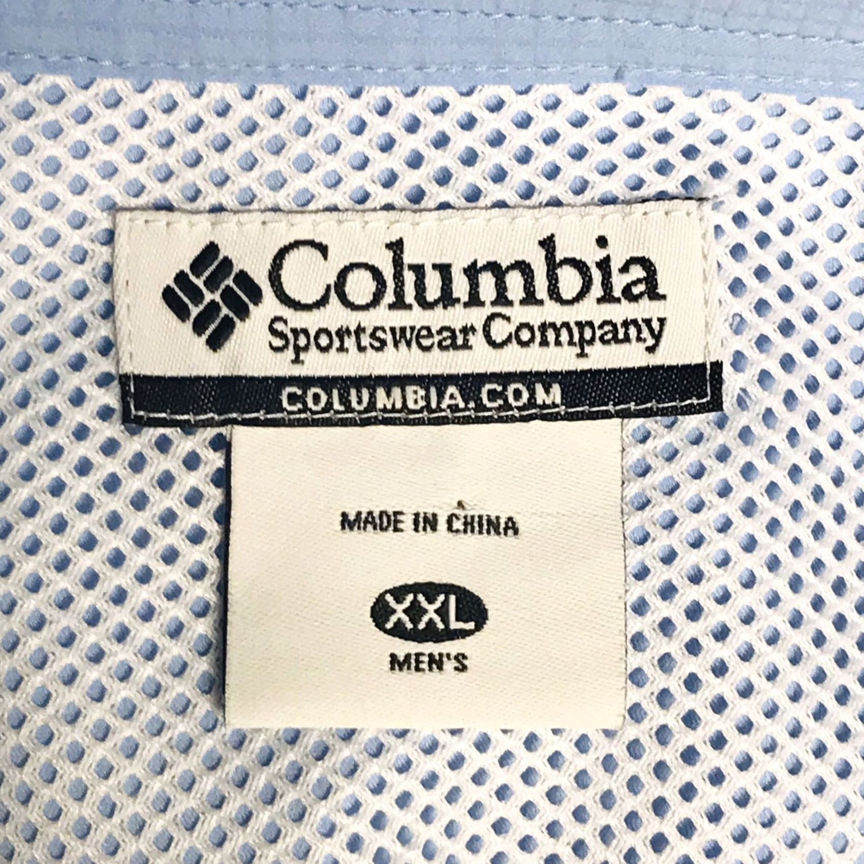 Vintage VINTAGE? No - Columbia Men Sail Blue PFG Performance Button-Up Short Sleeve Fishing Shirt 2XL Size US XXL / EU 58 / 5 - 3 Thumbnail