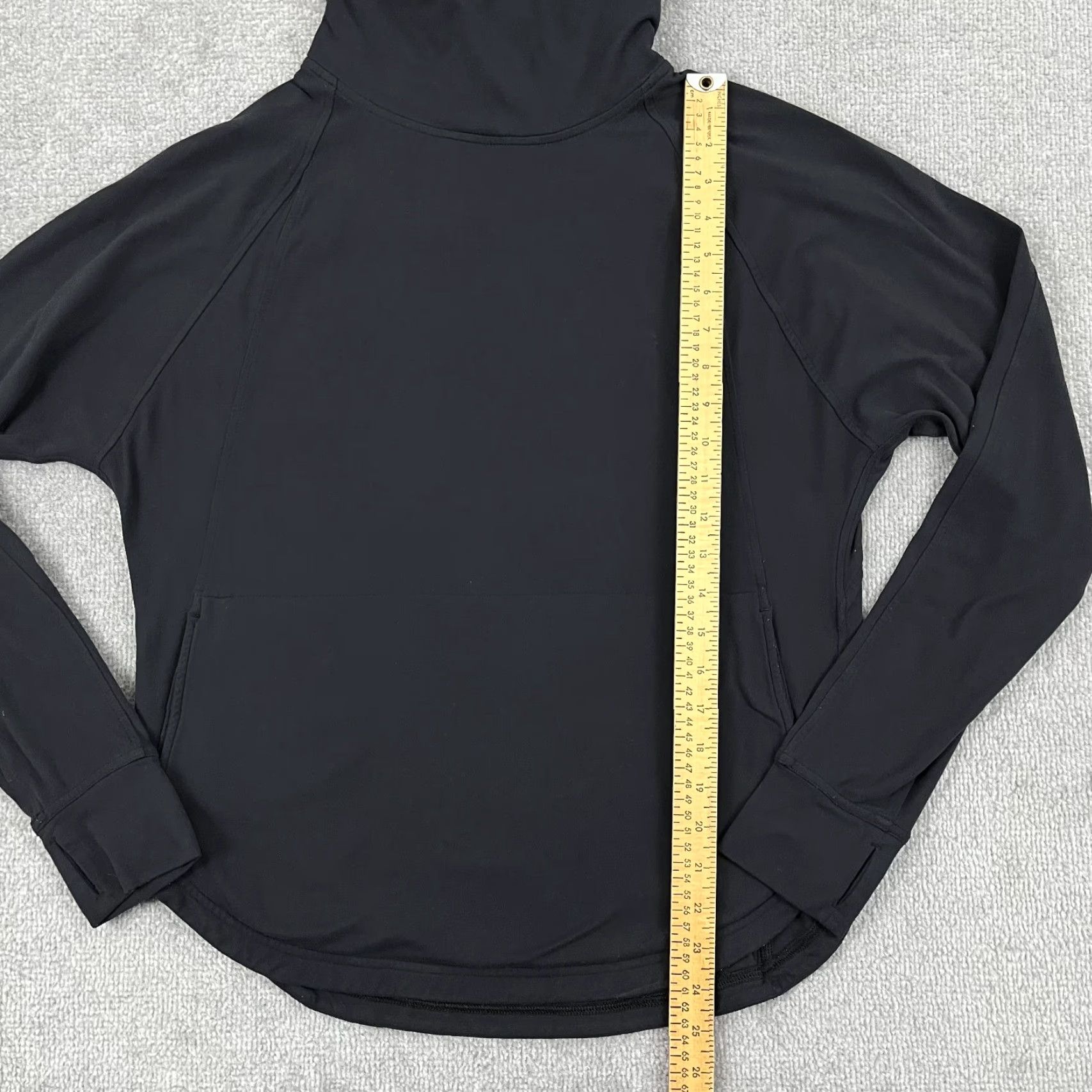 Lululemon Lululemon Hoodie Women Size 8 Black Active Fitness Running Performance High Neck Jacket Long Sleeve Pockets Thumbholes Athletic Regular Size Type Size M / US 6-8 / IT 42-44 - 5 Thumbnail