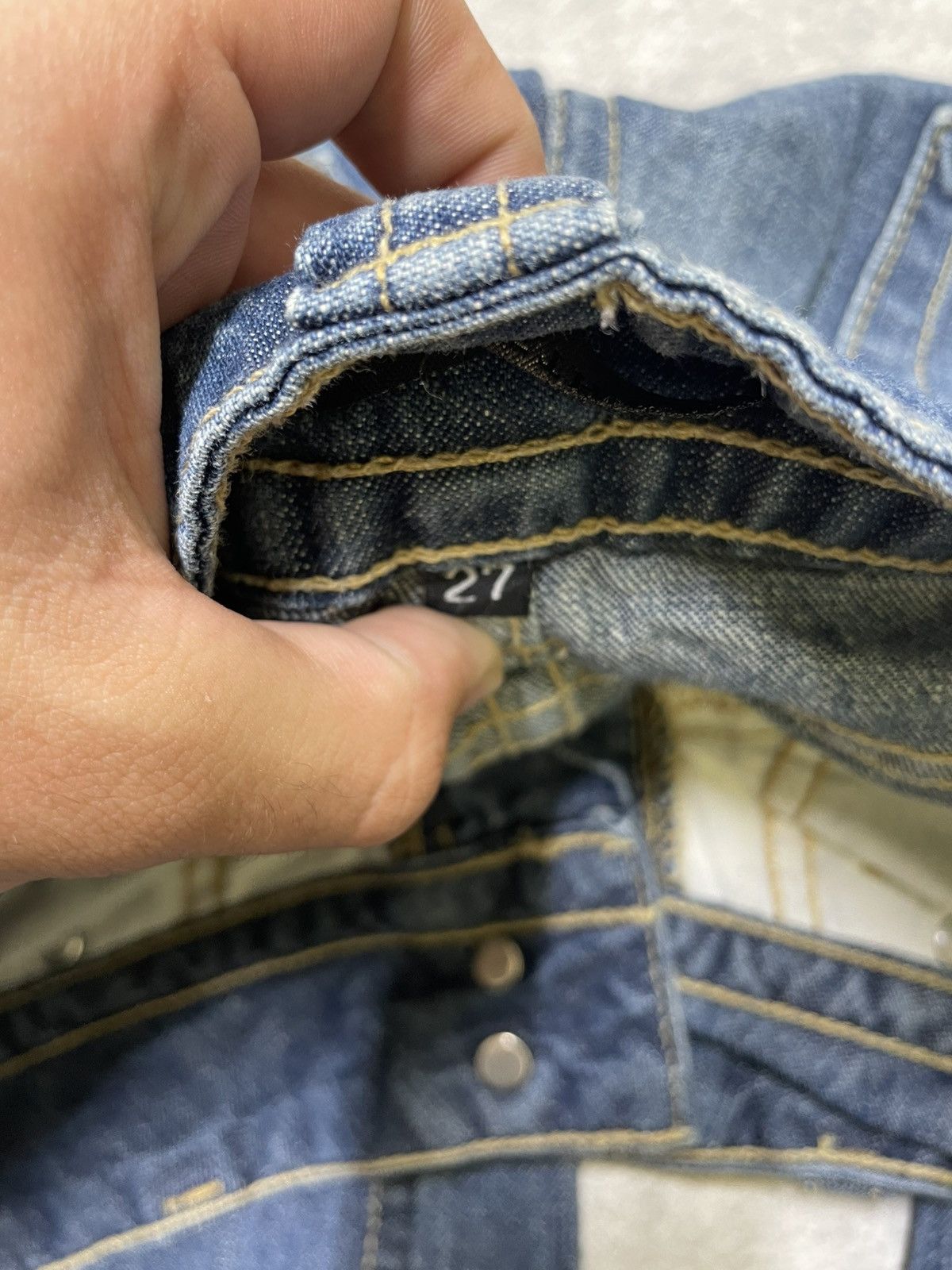 If Six Was Nine × Le Grande Bleu (L.G.B.) × Tornado Mart Flared Denim Jeans - LGB / If Six Was Nine Energy Size US 27 - 7 Thumbnail