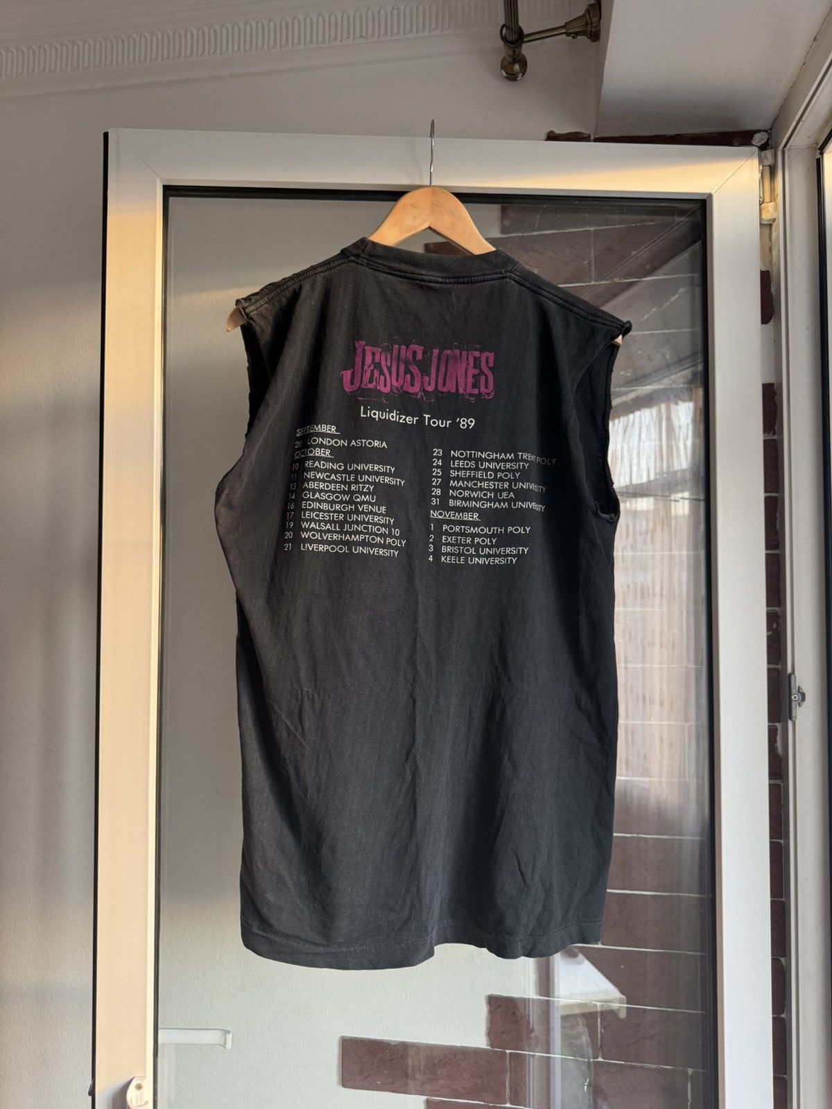 Band Tees Vintage Jesus Jones Liquidizer Tour 1989 Size US M / EU 48-50 / 2 - 8 Thumbnail