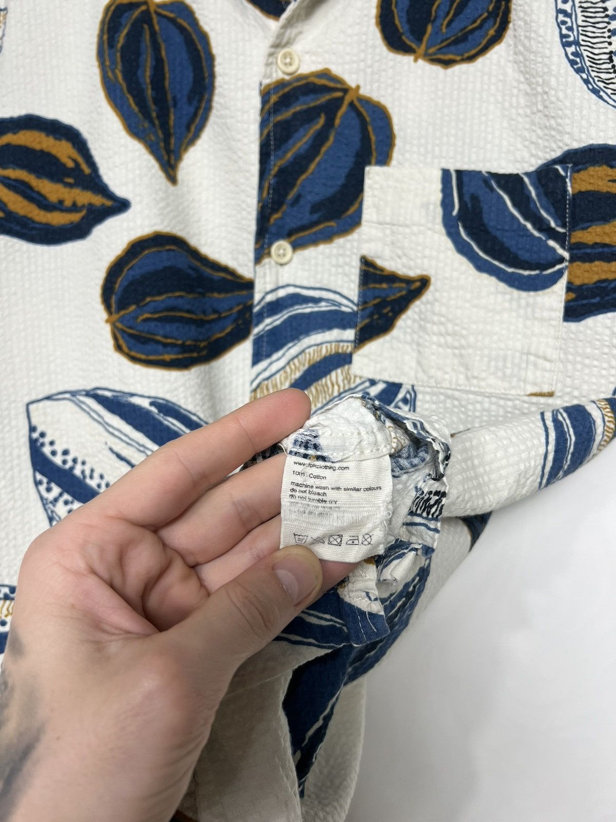 Folk Folk Flower Print Ribbed Hawaii Shirt Size US M / EU 48-50 / 2 - 8 Thumbnail