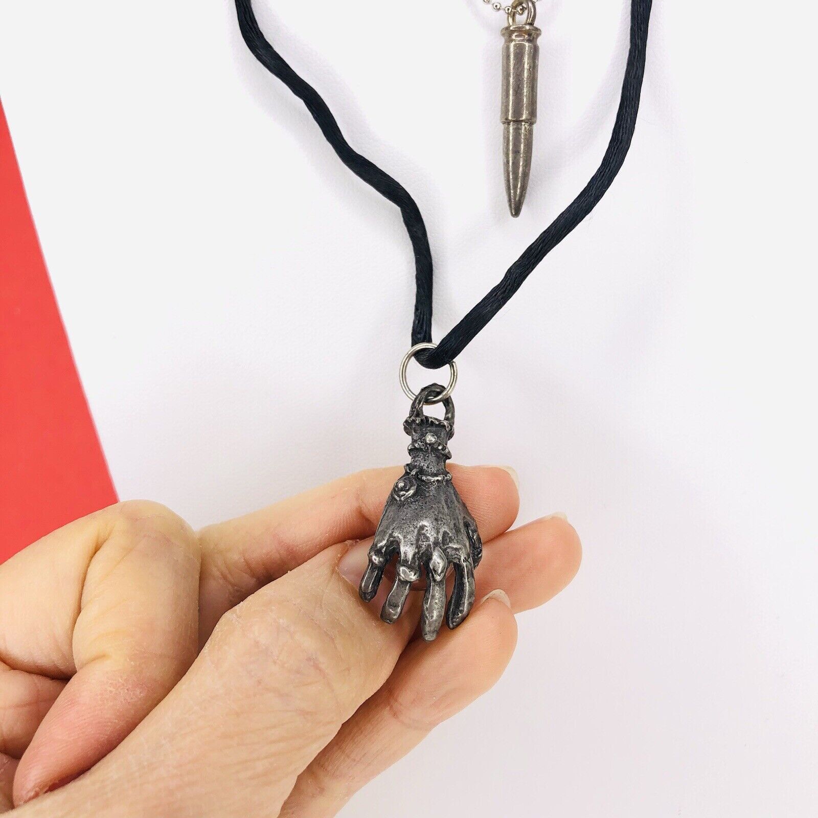 Other Lot of 3 Whimsigoth Necklace Choker Black Rope Cord Handball Size ONE SIZE - 3 Thumbnail