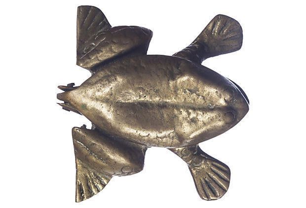Designer Brass Frog Trinket Box Size ONE SIZE - 4 Thumbnail