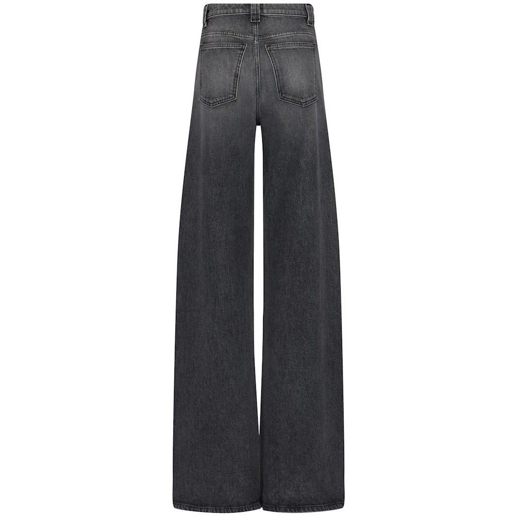 KHAITE Dane High Waisted Gray Denim Jeans New/Authentic (Wom