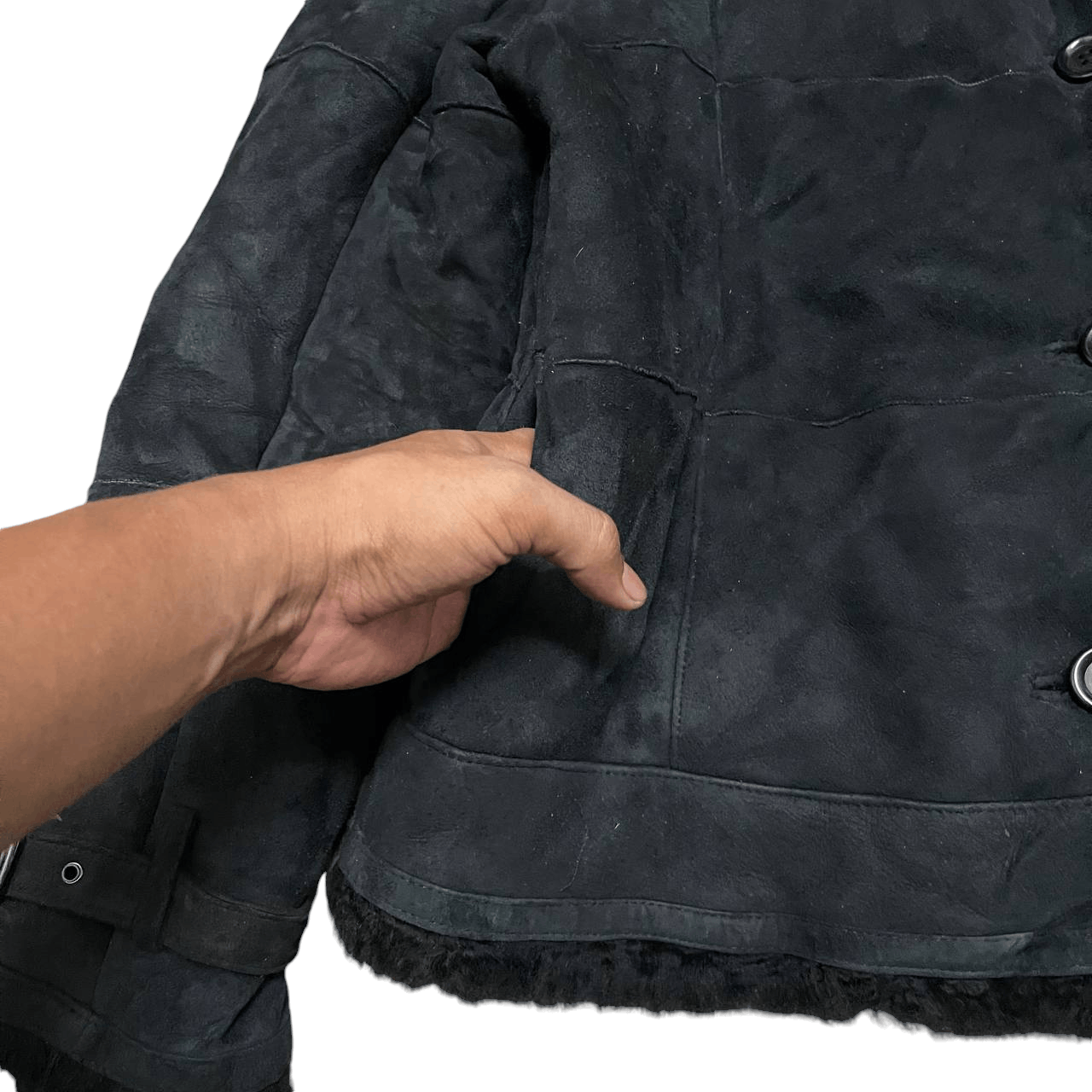 14th Addiction Vintage Ozoc Fur Leather Jacket ifsixwasnine lgb kmrii Size US M / EU 48-50 / 2 - 5 Thumbnail