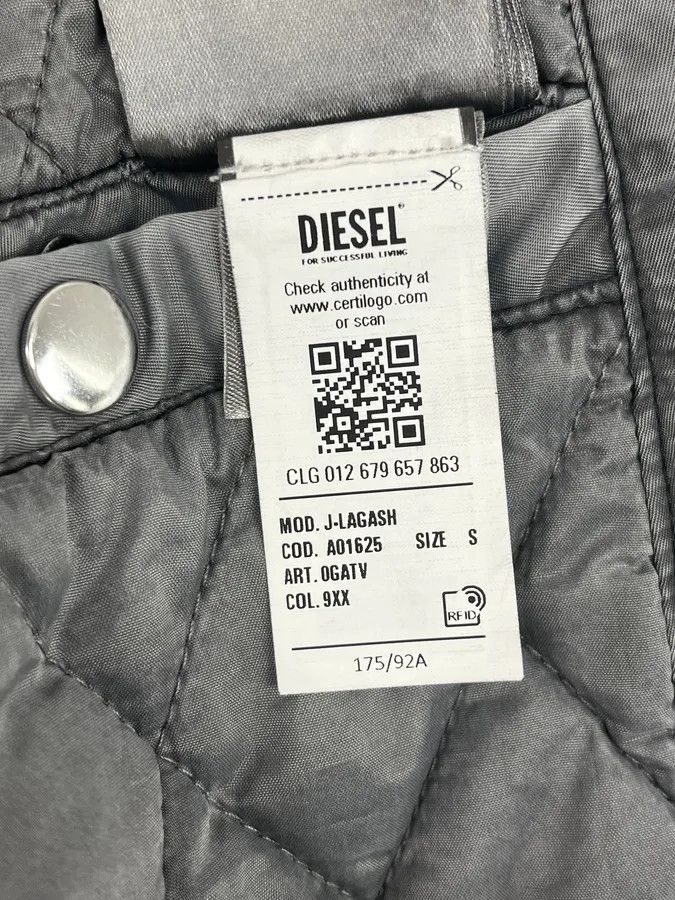 Diesel Diesel Grey Aero Hooded Bomber Jacket Size US S / EU 44-46 / 1 - 12 Thumbnail