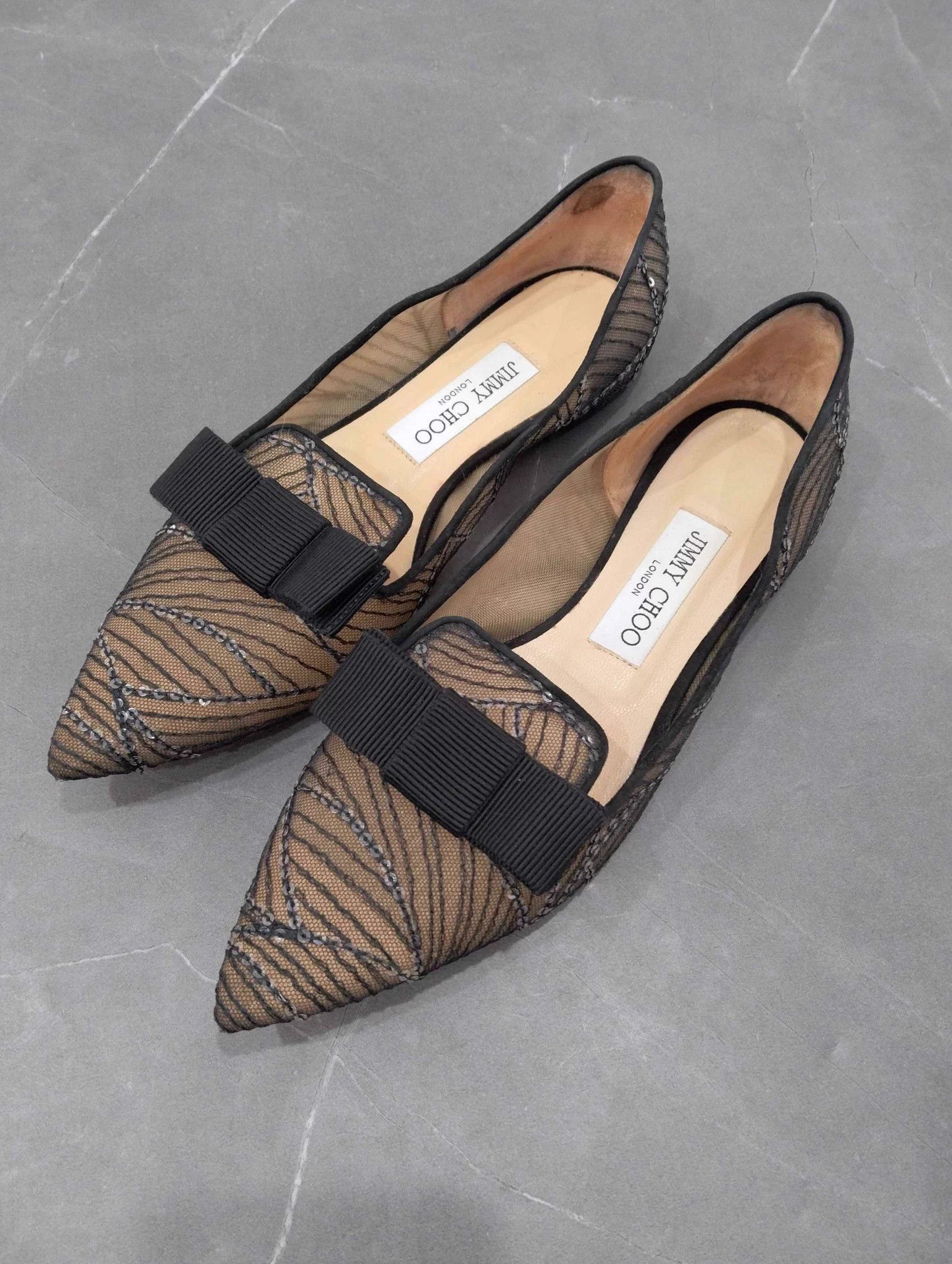 Jimmy Choo Jimmy Choo Gala Breathable Pntd Flat 36.5 9/10 Size US 5.5 / IT 35.5 - 1 Thumbnail
