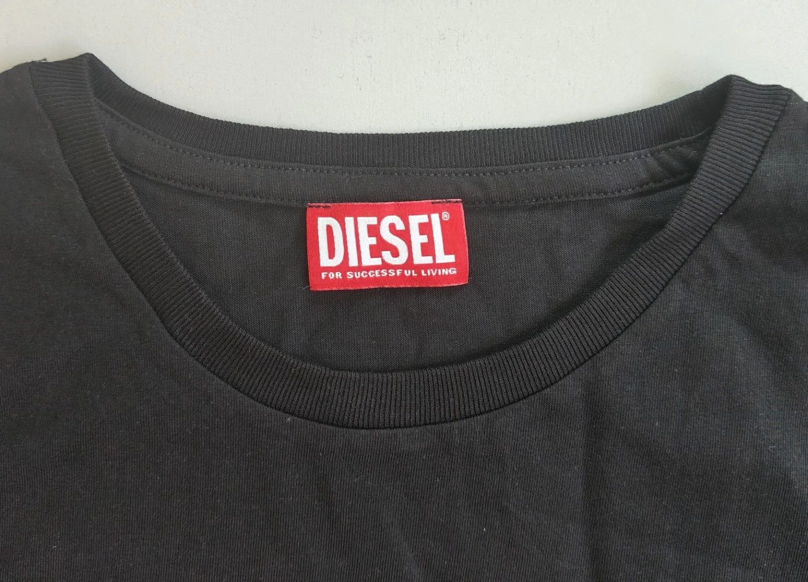 Diesel DIESEL Black T-shirt with DSL 78 Denim print T 4192 Size US L / EU 52-54 / 3 - 4 Thumbnail