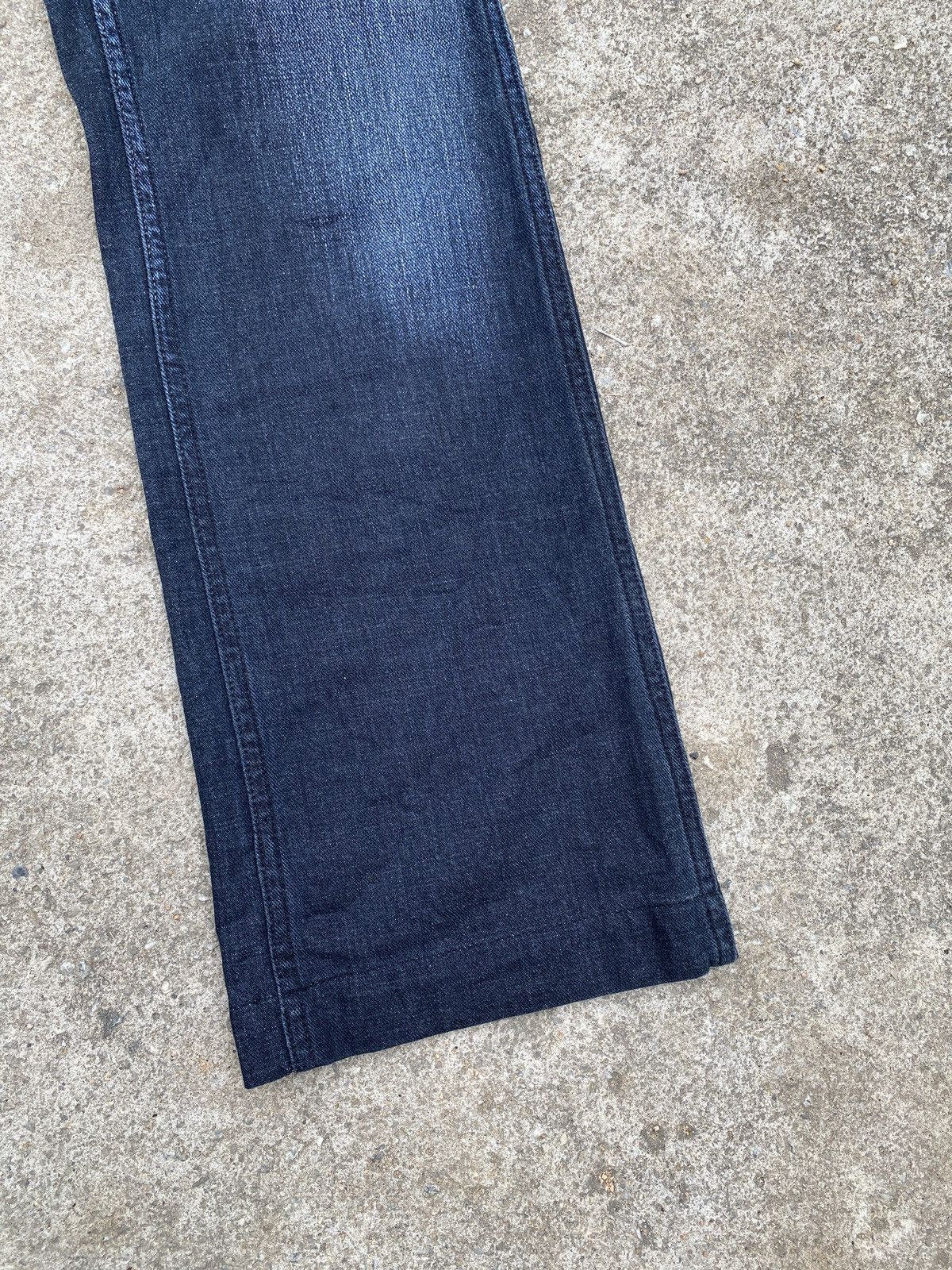 45rpm × Indigo × Japanese Brand 2000s - 45RPM Japan Fatigue Indigo Blue Faded Flare Denim Size US 26 / EU 42 - 5 Thumbnail