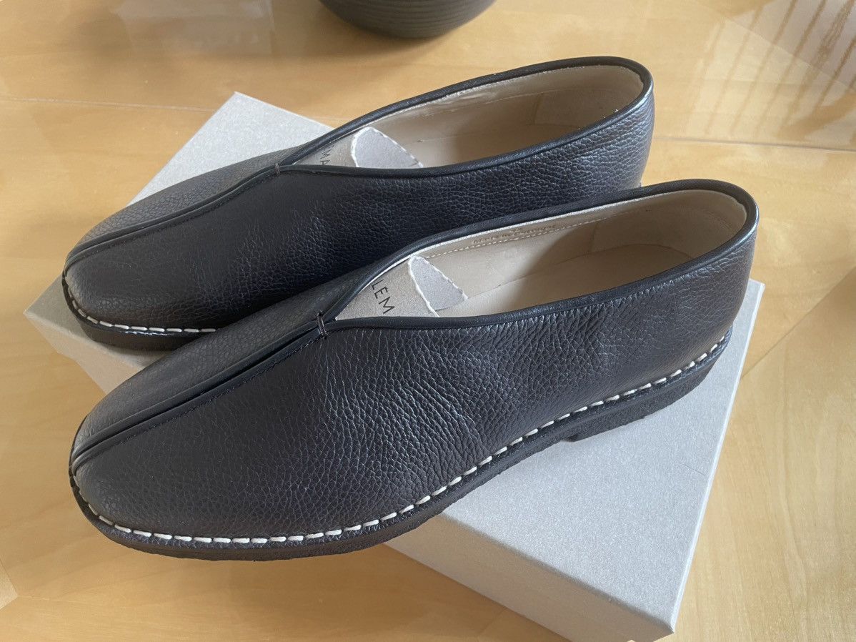 Lemaire Lemaire Brown Crepe Slippers Size US 9 / EU 42 - 1 Thumbnail