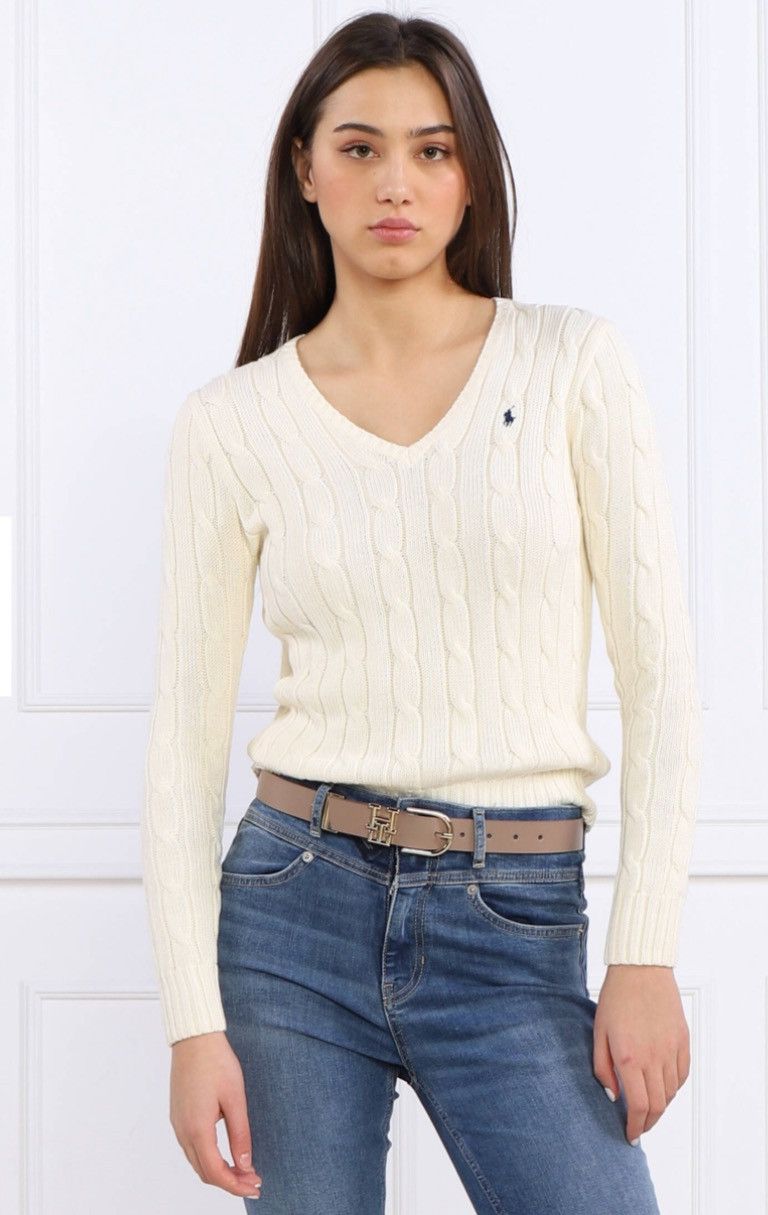 Polo Ralph Lauren Polo Ralph Lauren V-Neck Cable Knit Sweater size L Size L / US 10 / IT 46 - 12 Thumbnail