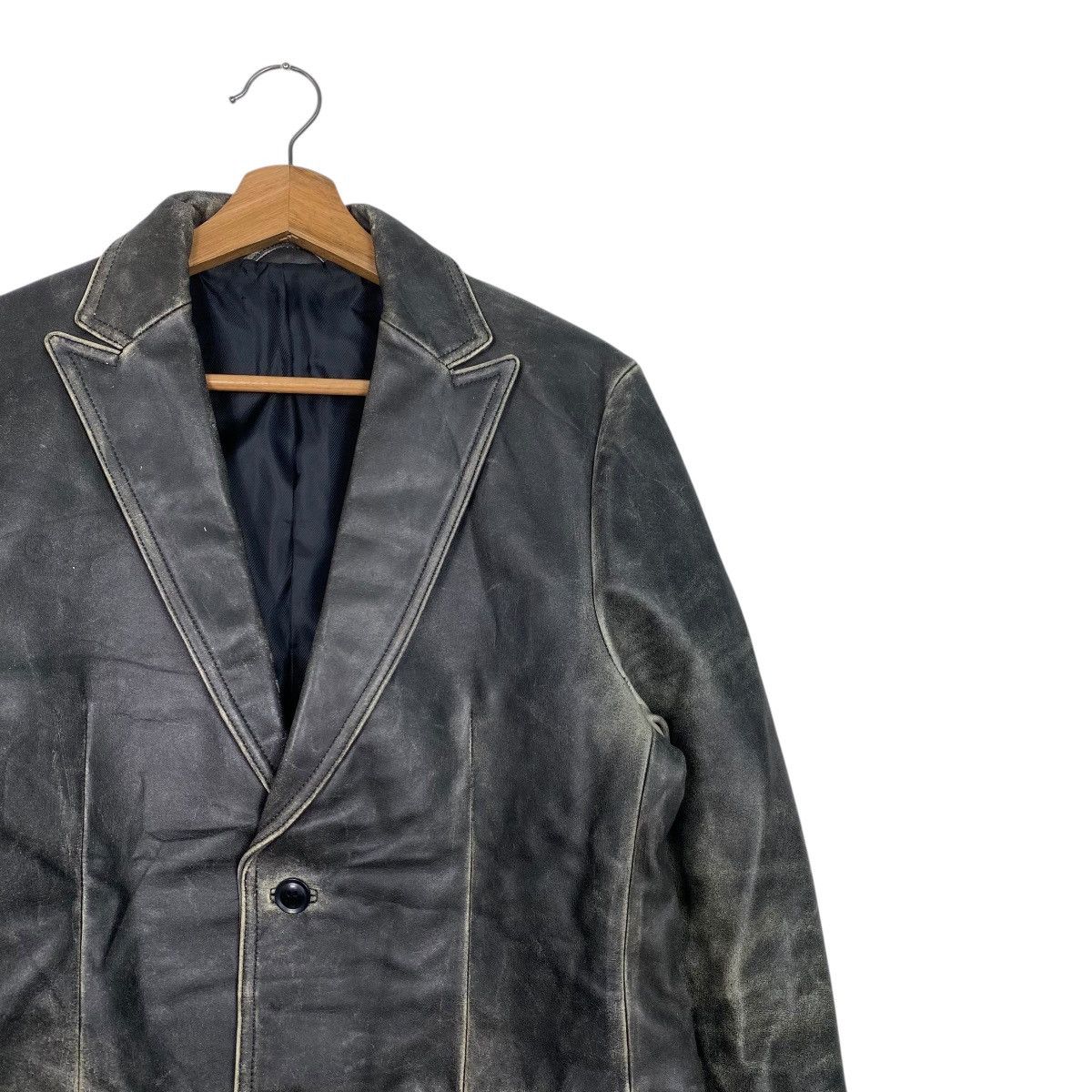 Comme Ca Ism × Japanese Brand × Leather Comme ca du mode patina leather jacket coat Size US M / EU 48-50 / 2 - 5 Thumbnail