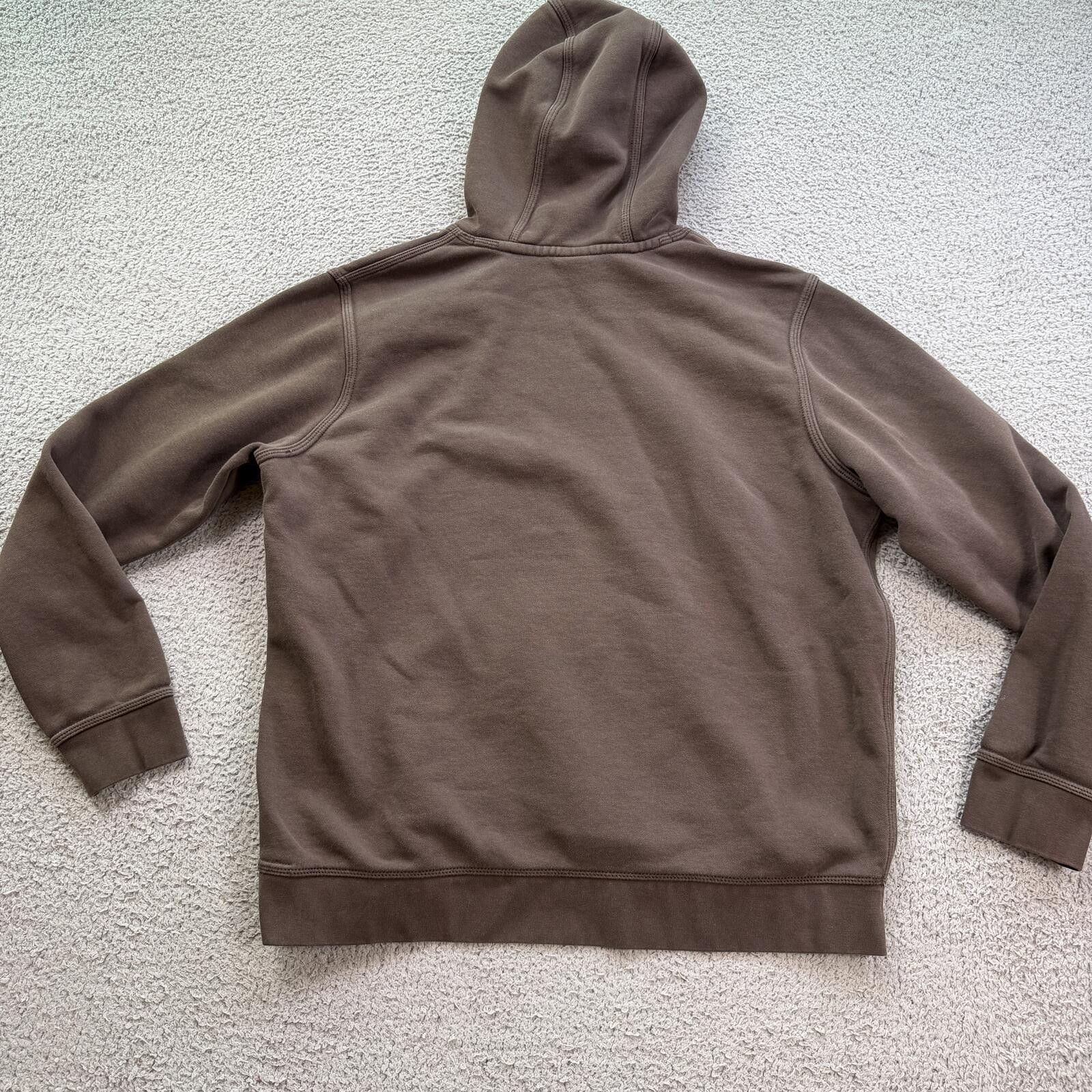 Nike Nike Mini Swoosh Brown Pullover Hoodie Fleece Sweatshirt XL Size US XL / EU 56 / 4 - 2 Thumbnail
