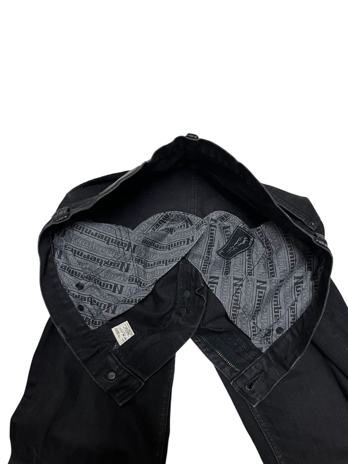 Number (N)ine Number (N)ine Pain Black Jeans Size US 32 / EU 48 - 10 Thumbnail