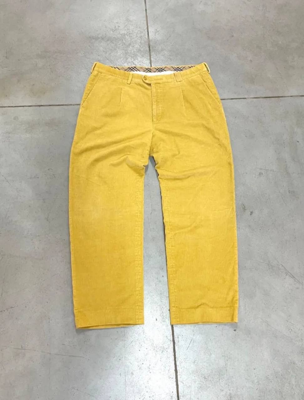 Burberry Corduroy Vintage Burberry Pants Cropped Nova Check Design Size US 32 / EU 48 - 2 Thumbnail