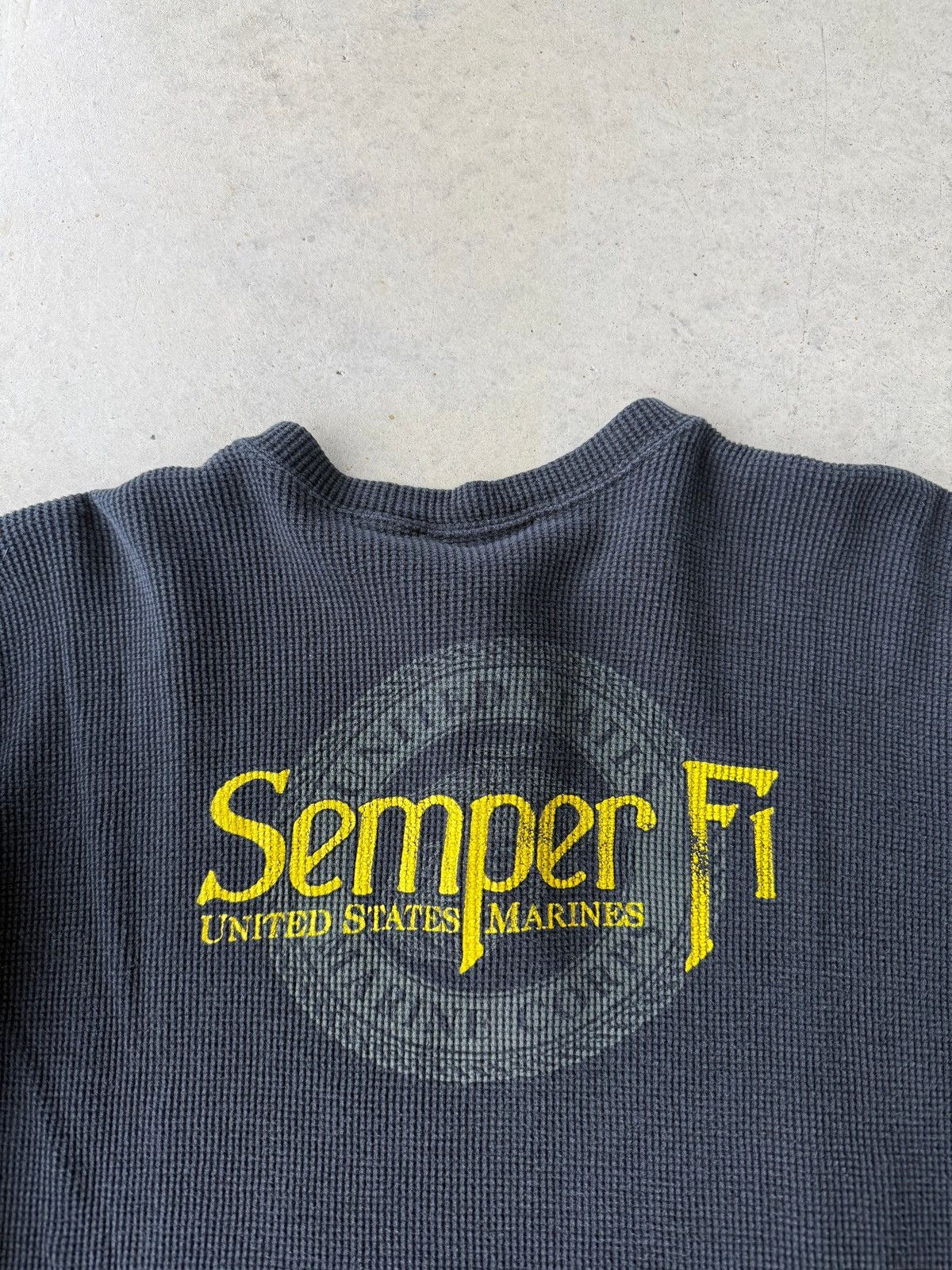 Vintage Vintage 90s Semper Fi Marines Long Sleeve Thermal Size US M / EU 48-50 / 2 - 3 Thumbnail