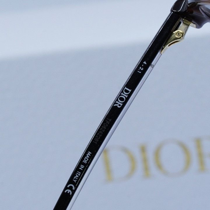 Dior Dior DIORSPIRITO RI 2600 Eyeglasses Havana 51mm Round Frame Size ONE SIZE - 4 Thumbnail