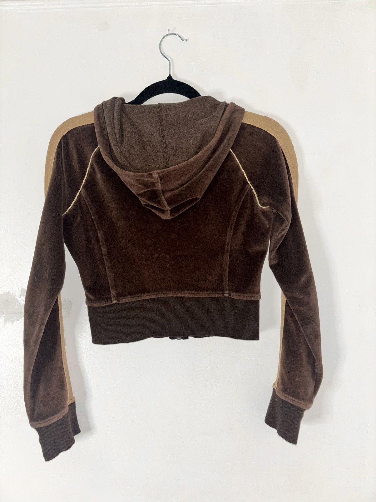 Southpole Vintage Y2K South Pole Brown Velour Zip Hoodie – Size S Size S / US 4 / IT 40 - 2 Thumbnail