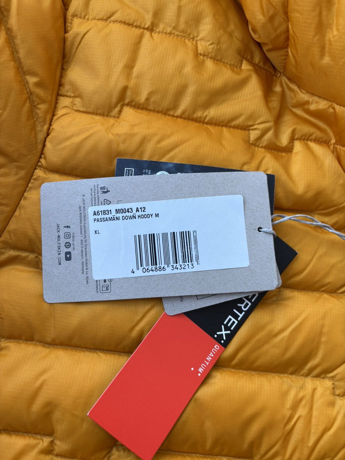 Jack Wolfskin Jack Wolfskin Jacket Passamano Down Hoody M Size US M / EU 48-50 / 2 - 4 Thumbnail