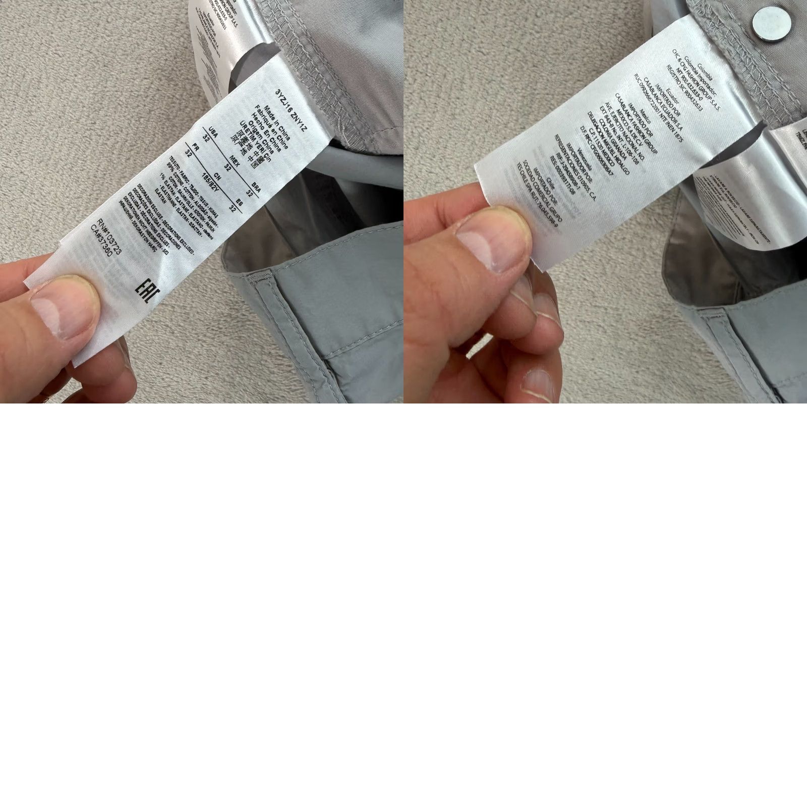 Armani Exchange VINTAGE? No — AX Armani Exchange Lightweight Stretch Chino Pants Grey Men 32x33 Straight Size US 32 / EU 48 - 9 Thumbnail