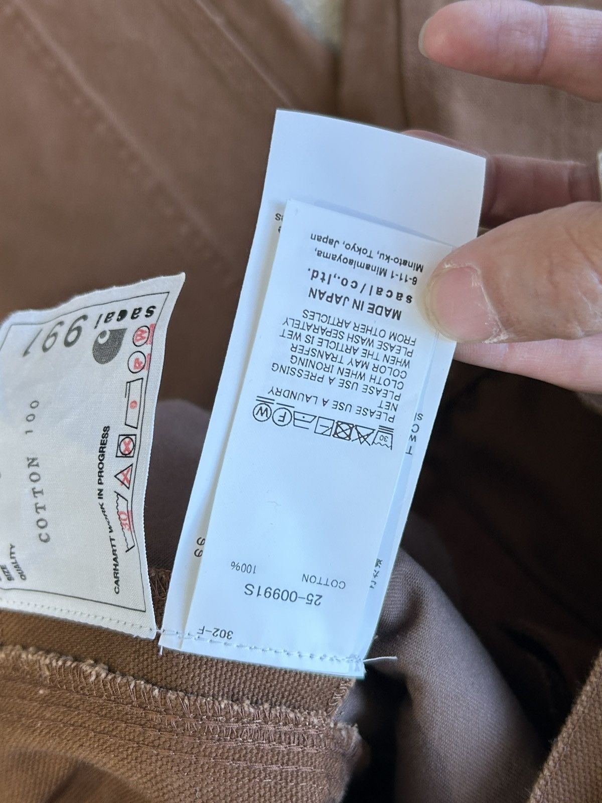 Carhartt × Sacai Sacai x Carhartt Carpenter Pants Size US 34 / EU 50 - 3 Thumbnail