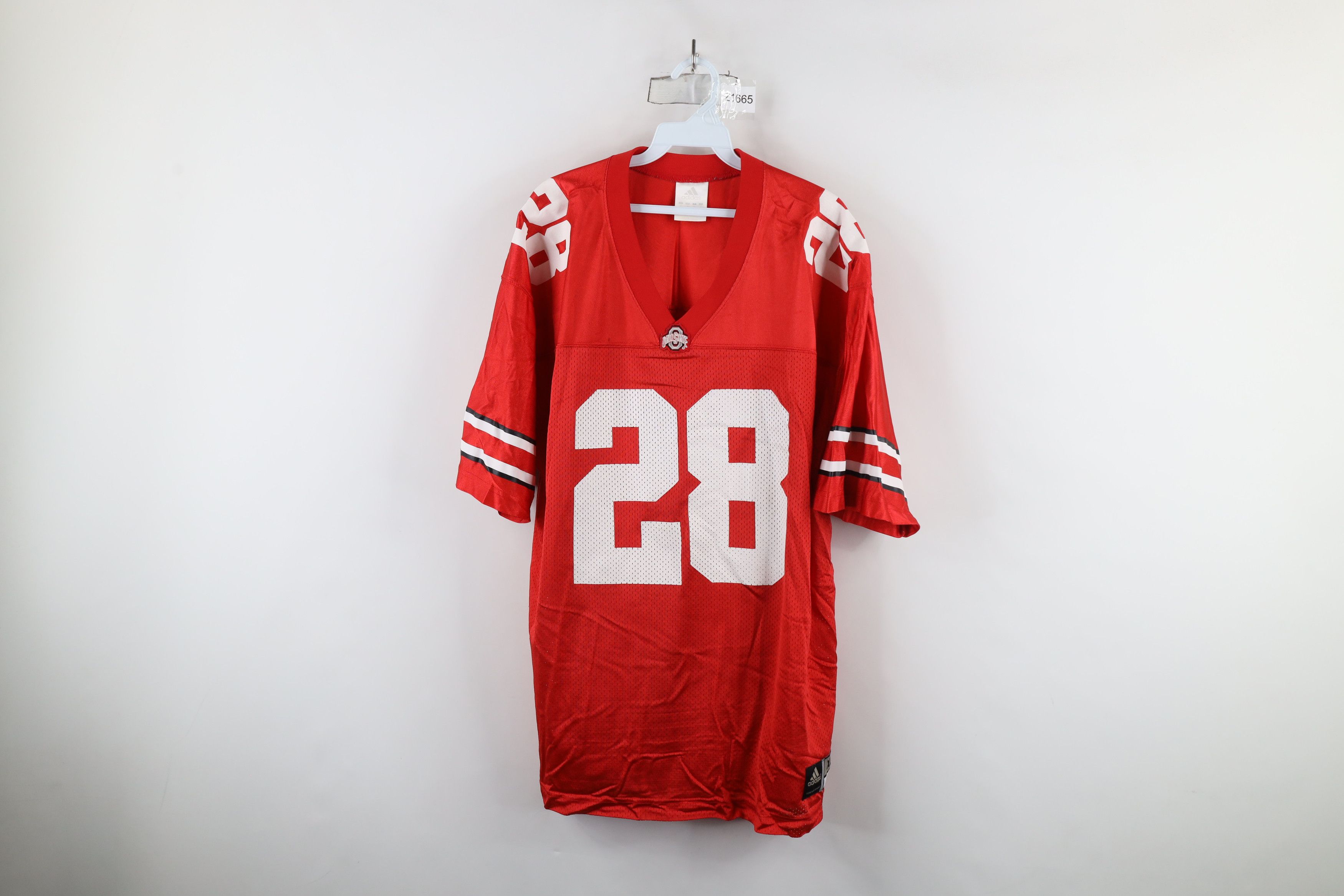 Adidas × Vintage Vintage Adidas Ohio State University Football Jersey Red #28 Size US XL / EU 56 / 4 - 1 Thumbnail