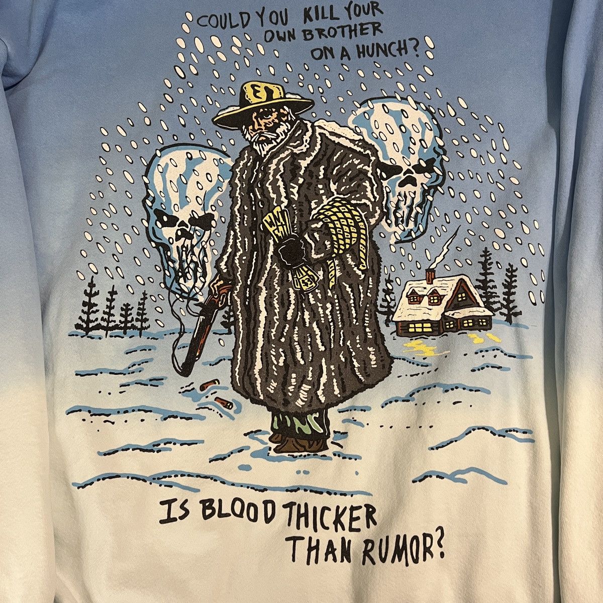 Warren lotas ombré dyed “is blood thicker than a rumor” XXL