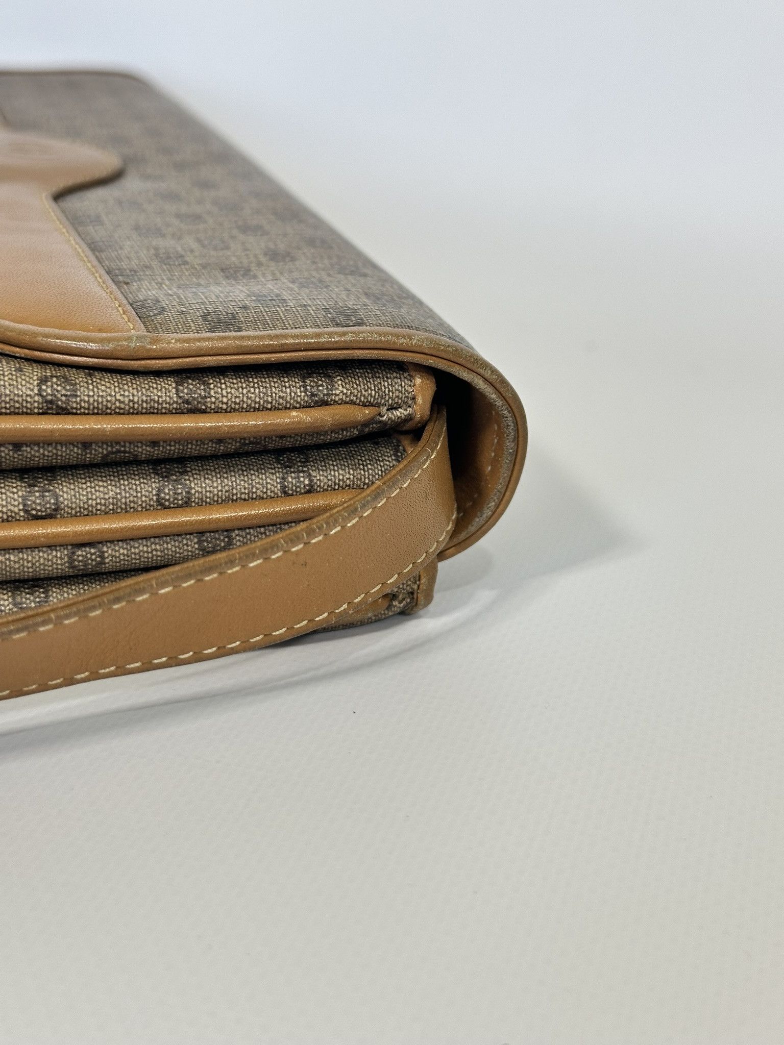 Gucci Gucci Crossbody Bag Micro GG Monogram Vintage Beige Size ONE SIZE - 10 Thumbnail