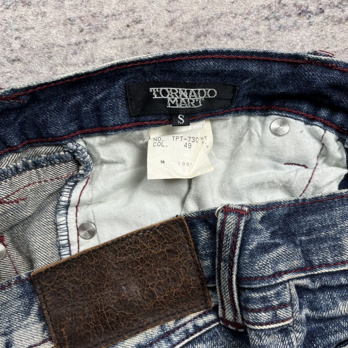 If Six Was Nine × Le Grande Bleu (L.G.B.) × Tornado Mart Tornado mart lace up denim short pants Size 30" / US 8 / IT 44 - 9 Thumbnail