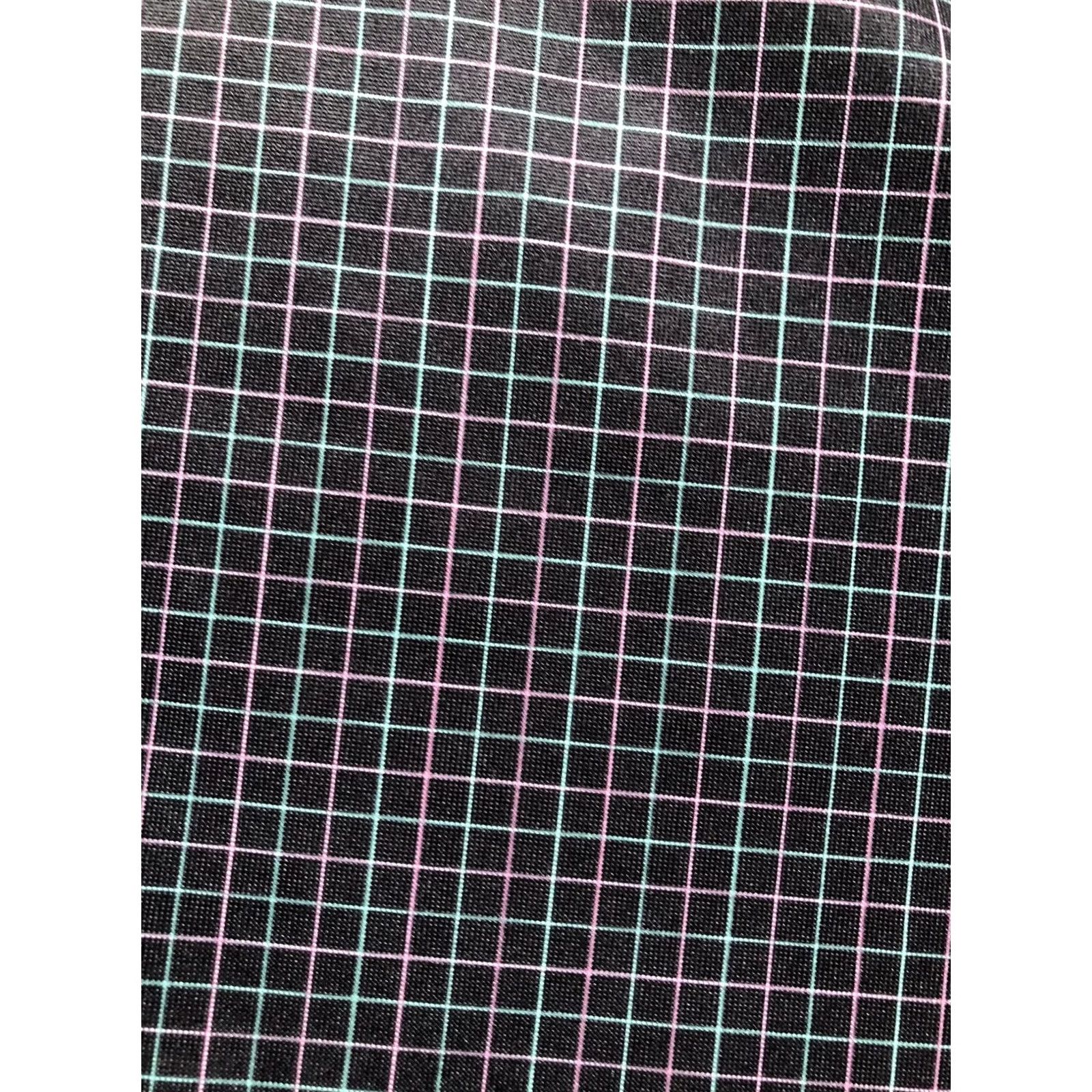Vintage Donald Ross Polo Shirt Mens L Black Check Golf Performance Short Sleeve Size US L / EU 52-54 / 3 - 6 Thumbnail