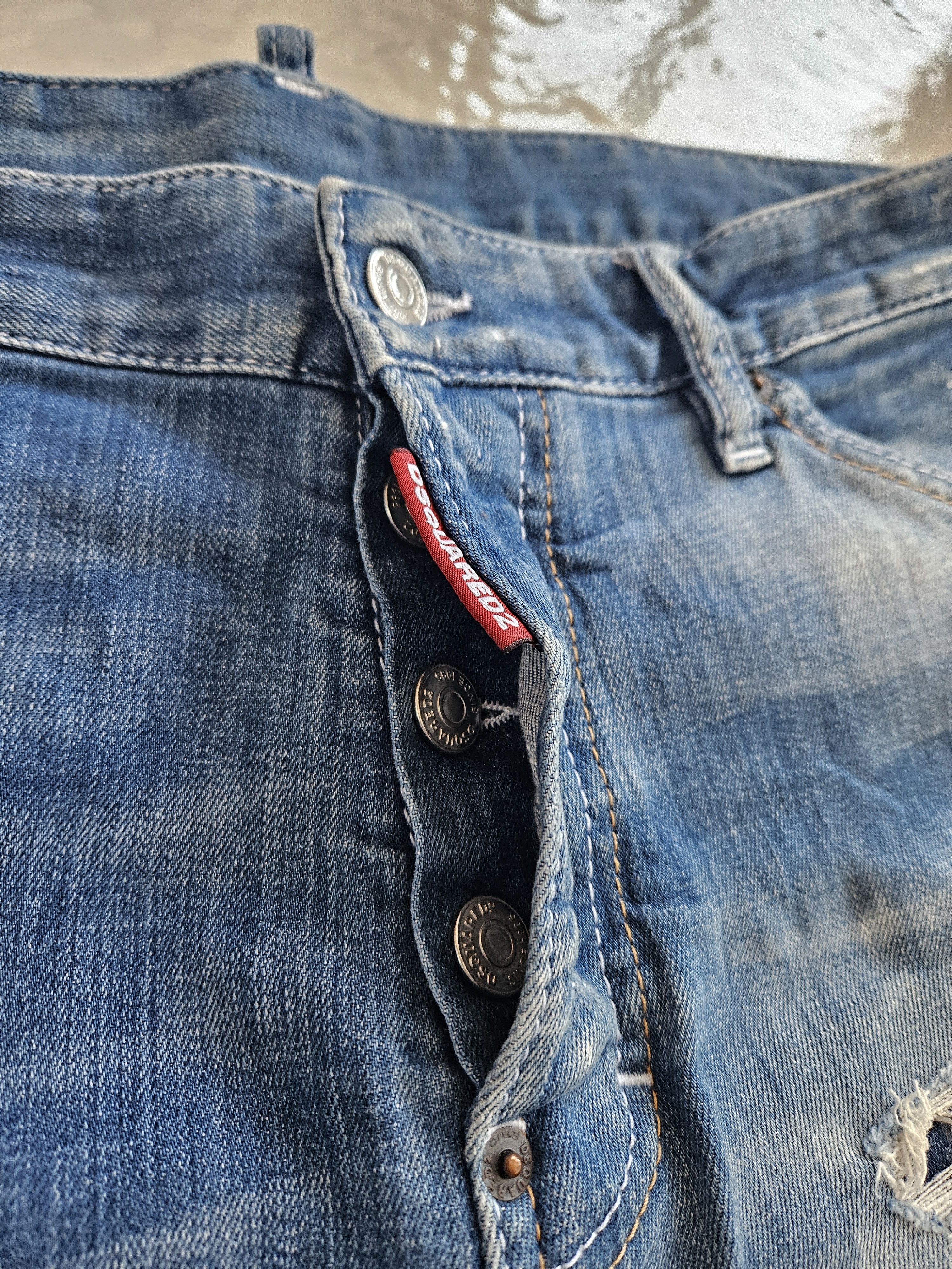 Dsquared2 Dsquared2 square crotch short distressed denim Size US 32 / EU 48 - 10 Thumbnail