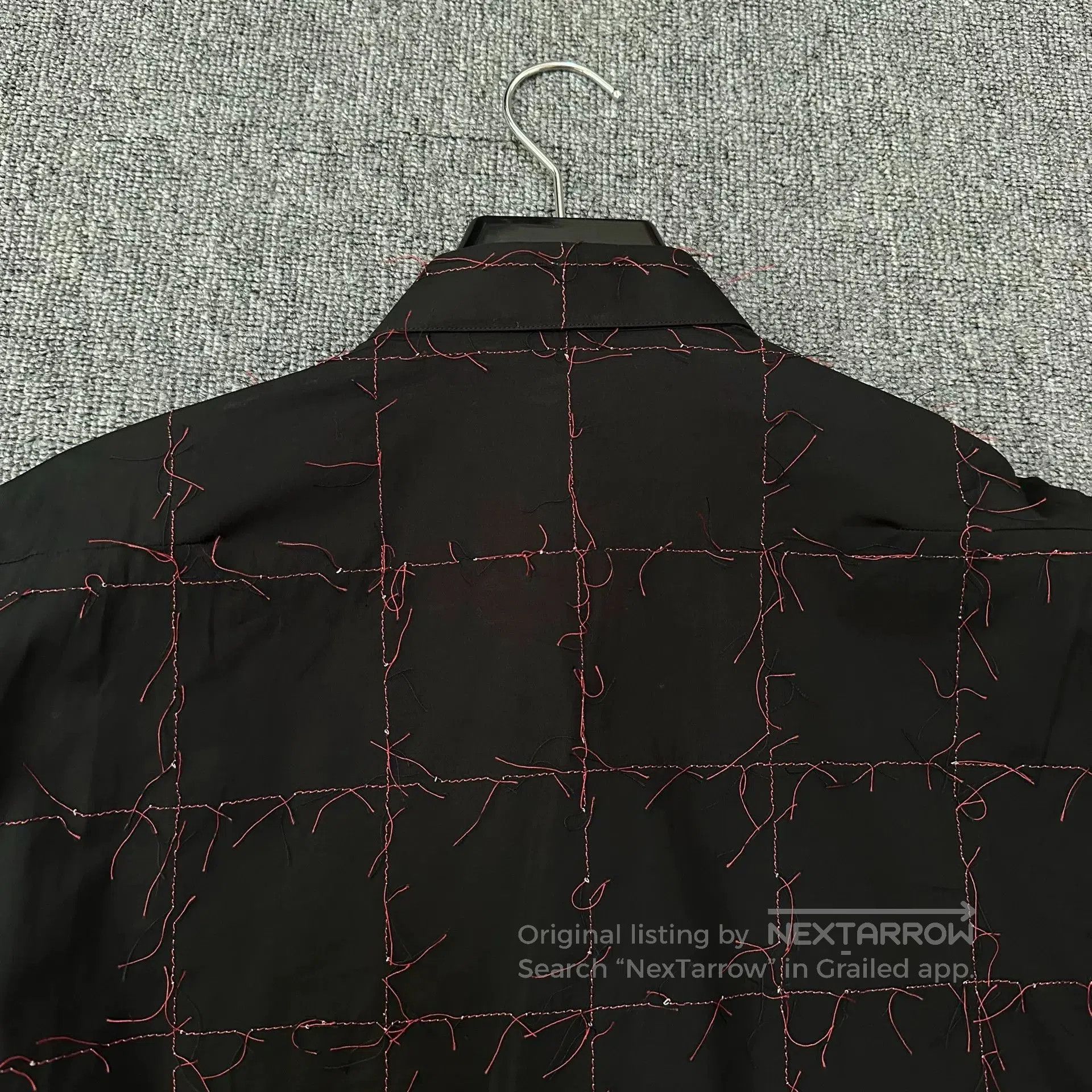 Dior Dior Homme Red Stitch Runway Shirt. Size US M / EU 48-50 / 2 - 5 Thumbnail