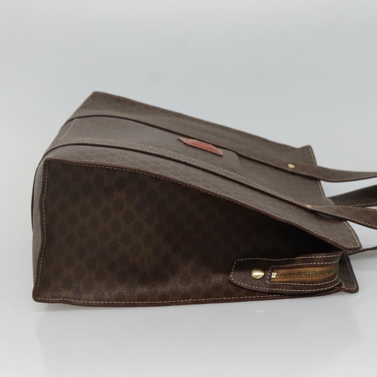 Celine CELINE Macadam Canvas Shoulder Bag Pvc Leather Brown Gold Size ONE SIZE - 5 Thumbnail