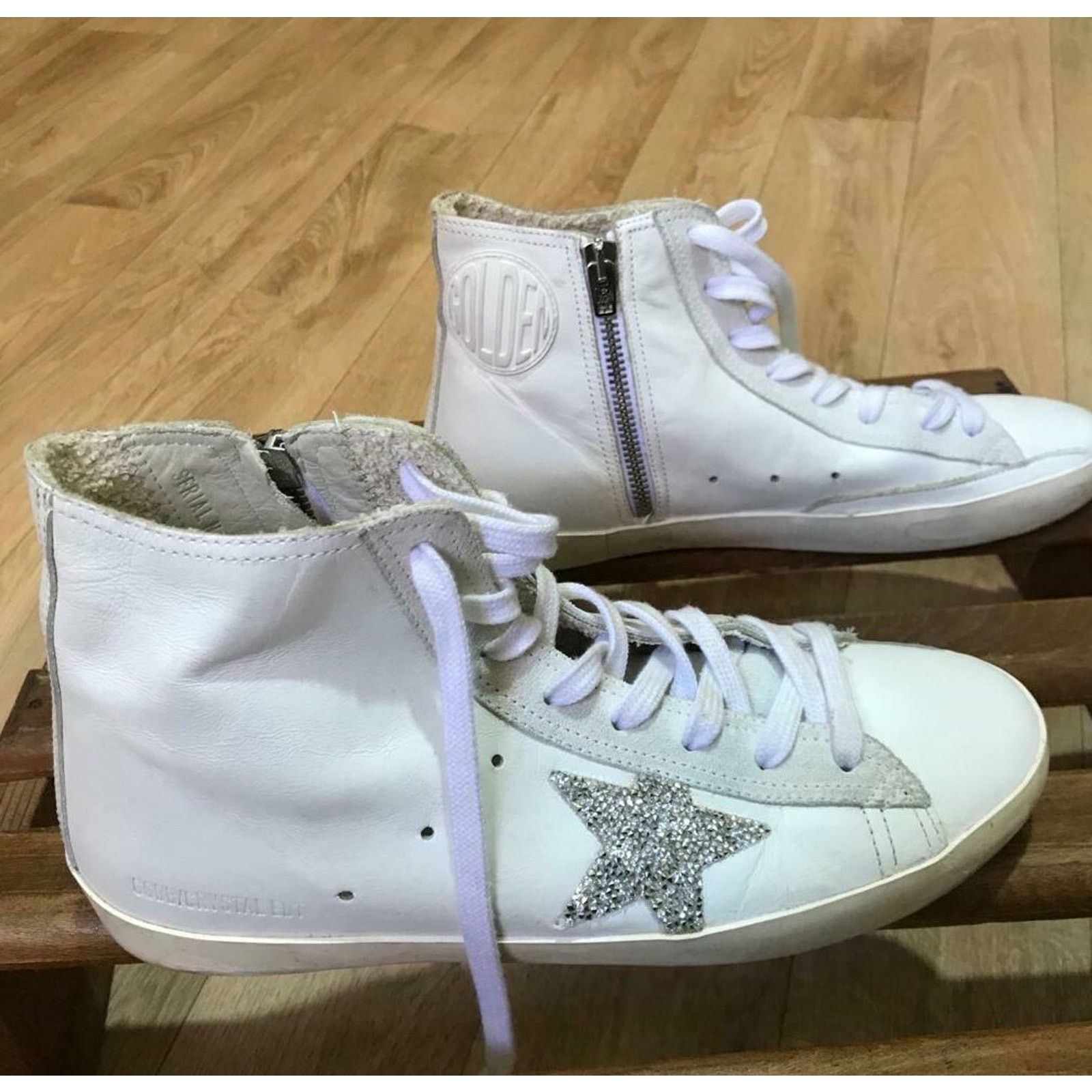 Golden Goose Golden Goose Francy Sneakers High Top Shoes leather WOmen's Size US 8 / IT 38 - 1 Thumbnail