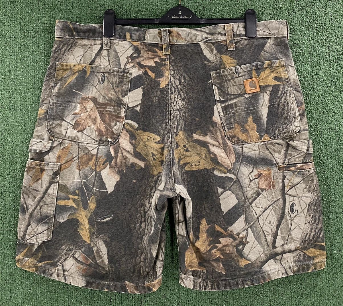 Boys Carhartt RealTree Camouflage Cargo Shorts With